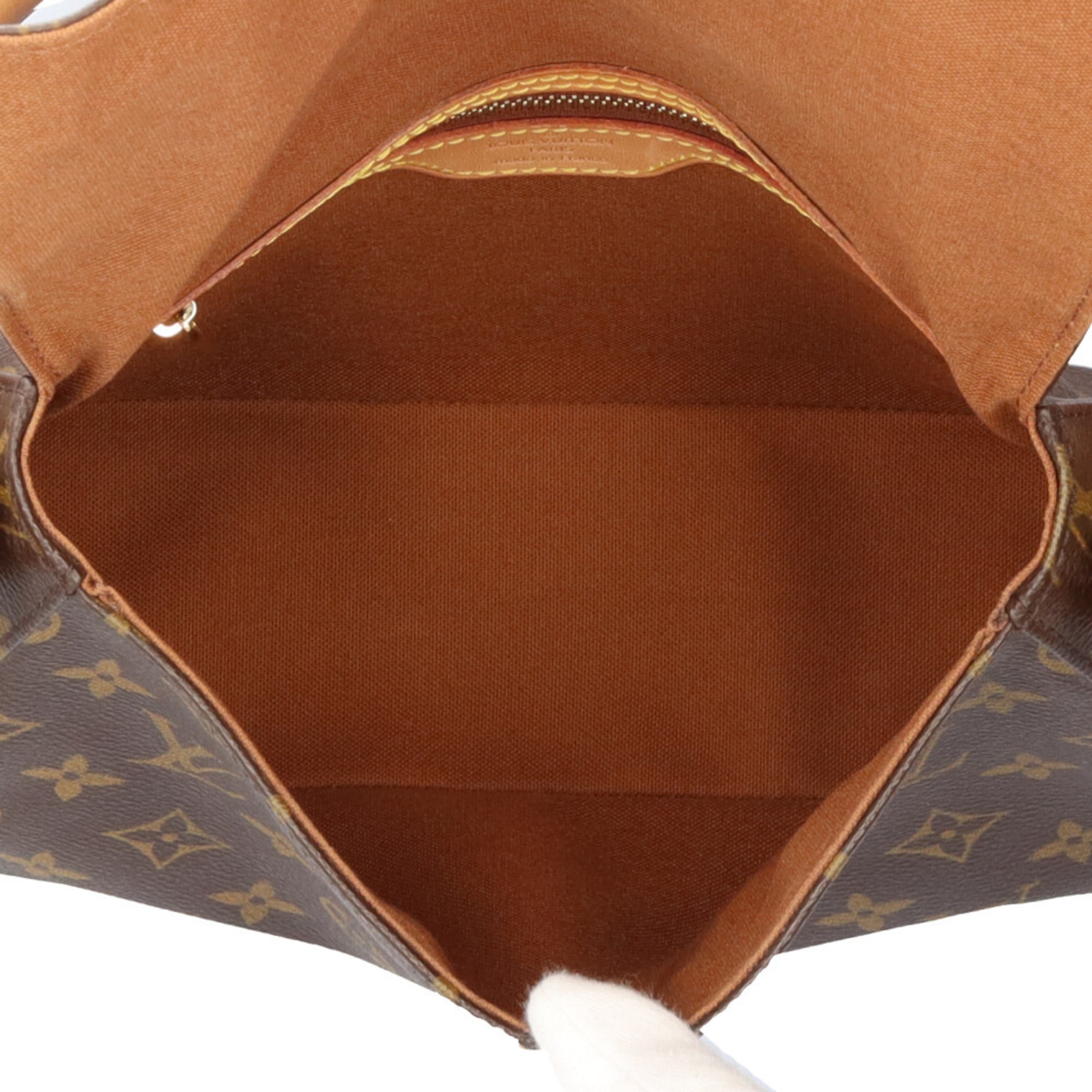 Louis Vuitton Brown Monogram Canvas Handbag (Pre-Owned)