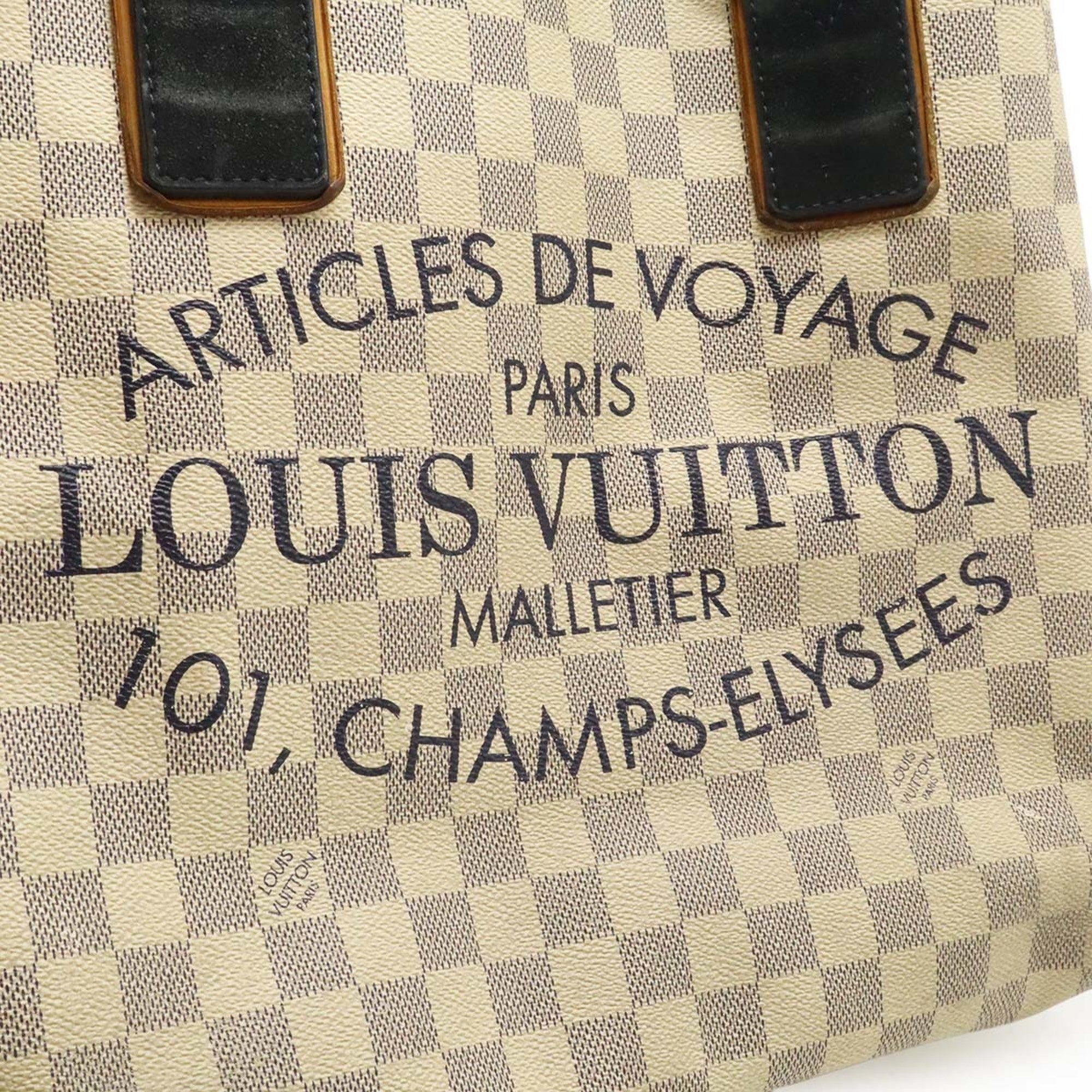 Louis Vuitton Damier Azur Ivory Damier Azur Shoulder Bag Tote Bag (Pre-Owned)