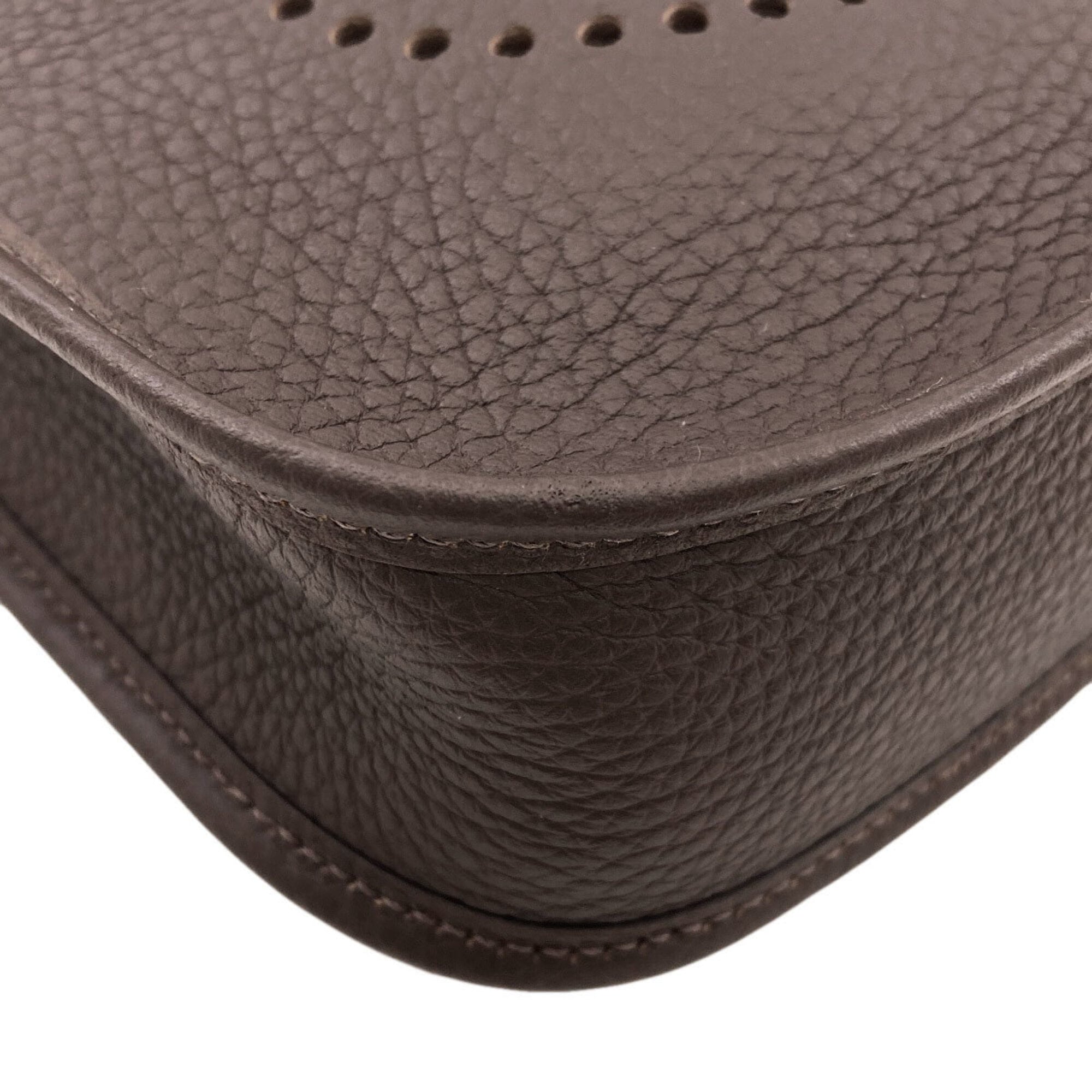 Hermes Dark Brown Leather Shoulder Bag (Pre-Owned)