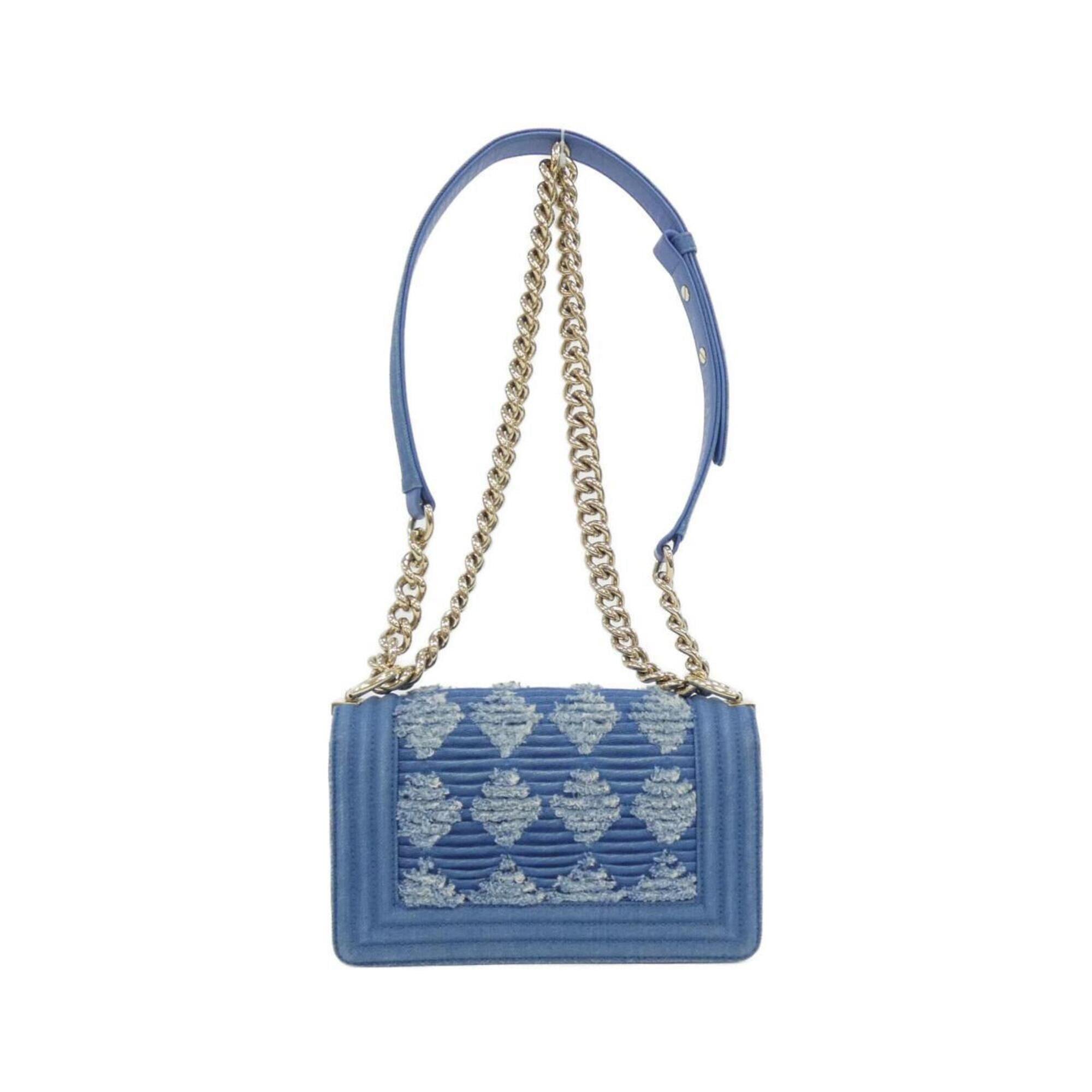 Chanel Blue Denim Shoulder Bag (Pre-Owned)