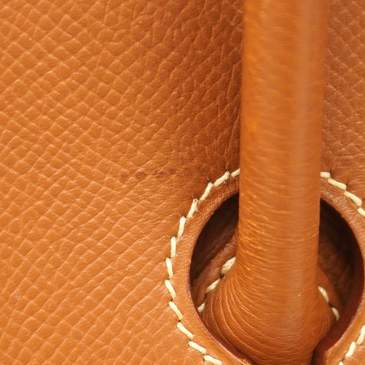 Hermes Gold Courchevel Leather Handbag (Pre-Owned)
