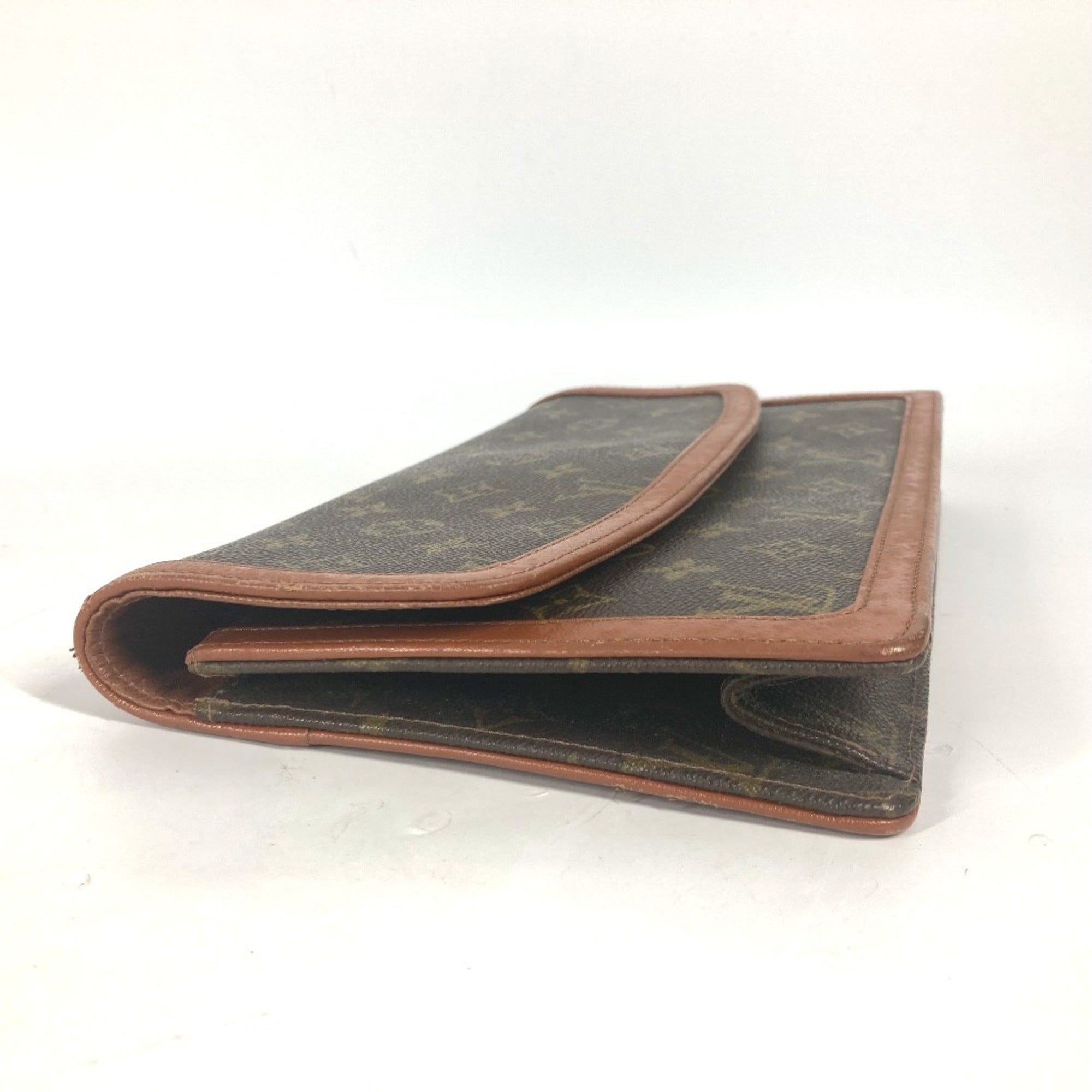 Louis Vuitton Brown Monogram Monogram Clutch Bag Pochette Pouch (Pre-Owned)