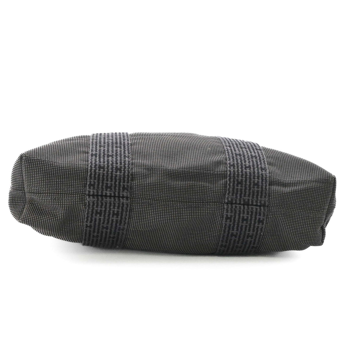 Hermes Her Line Gray Canvas Handbag Tote Bag (Pre-Owned)