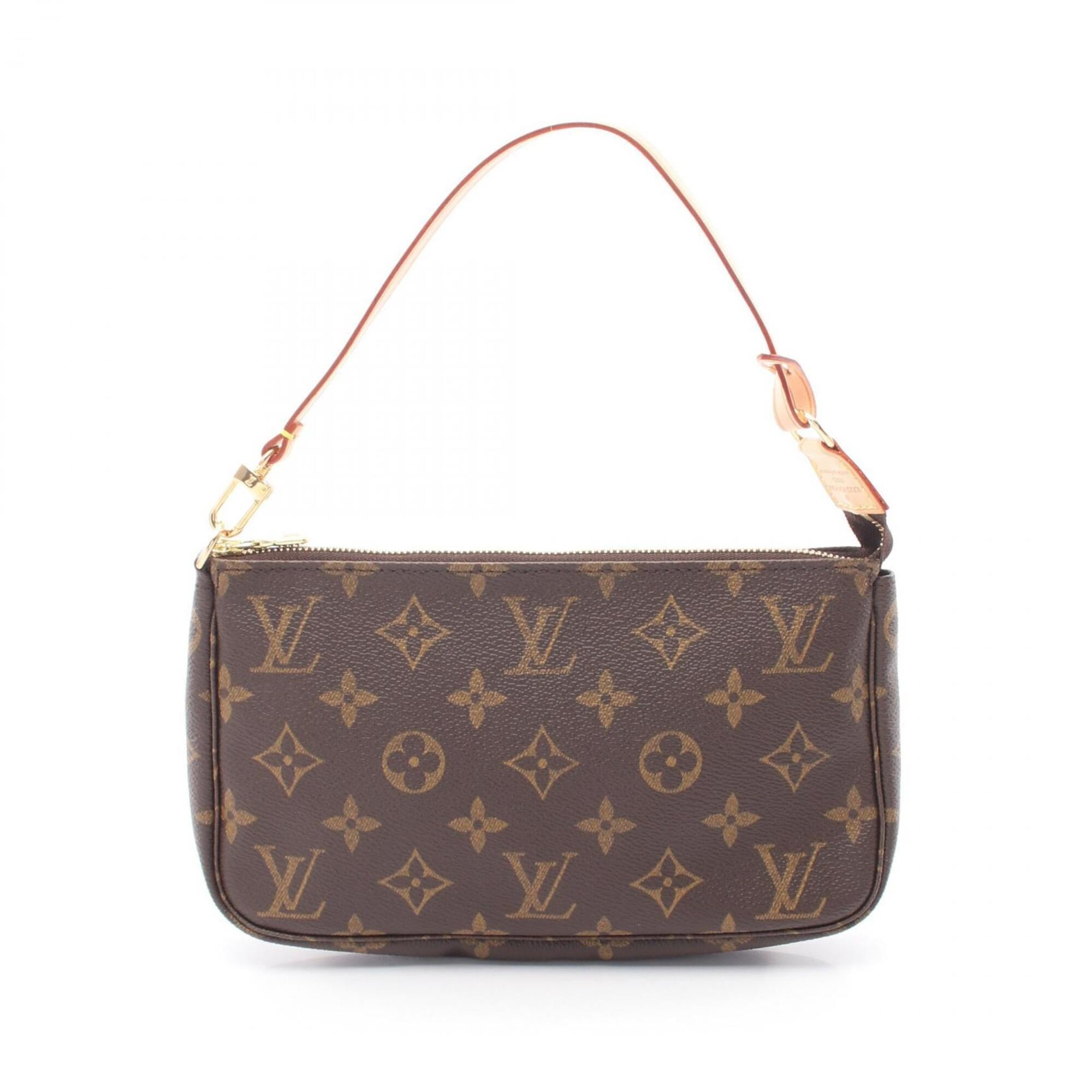 Louis Vuitton Brown Monogram Coated Canvas Leather Handbag (Pre-Owned)