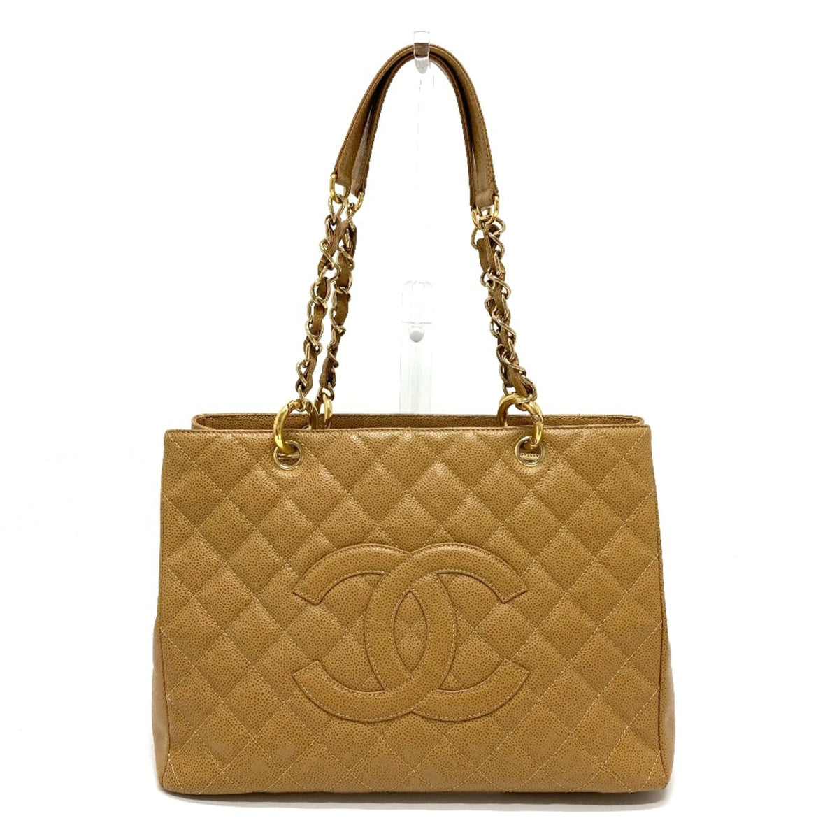 Chanel Beige Leather Tote Bag (Pre-Owned)