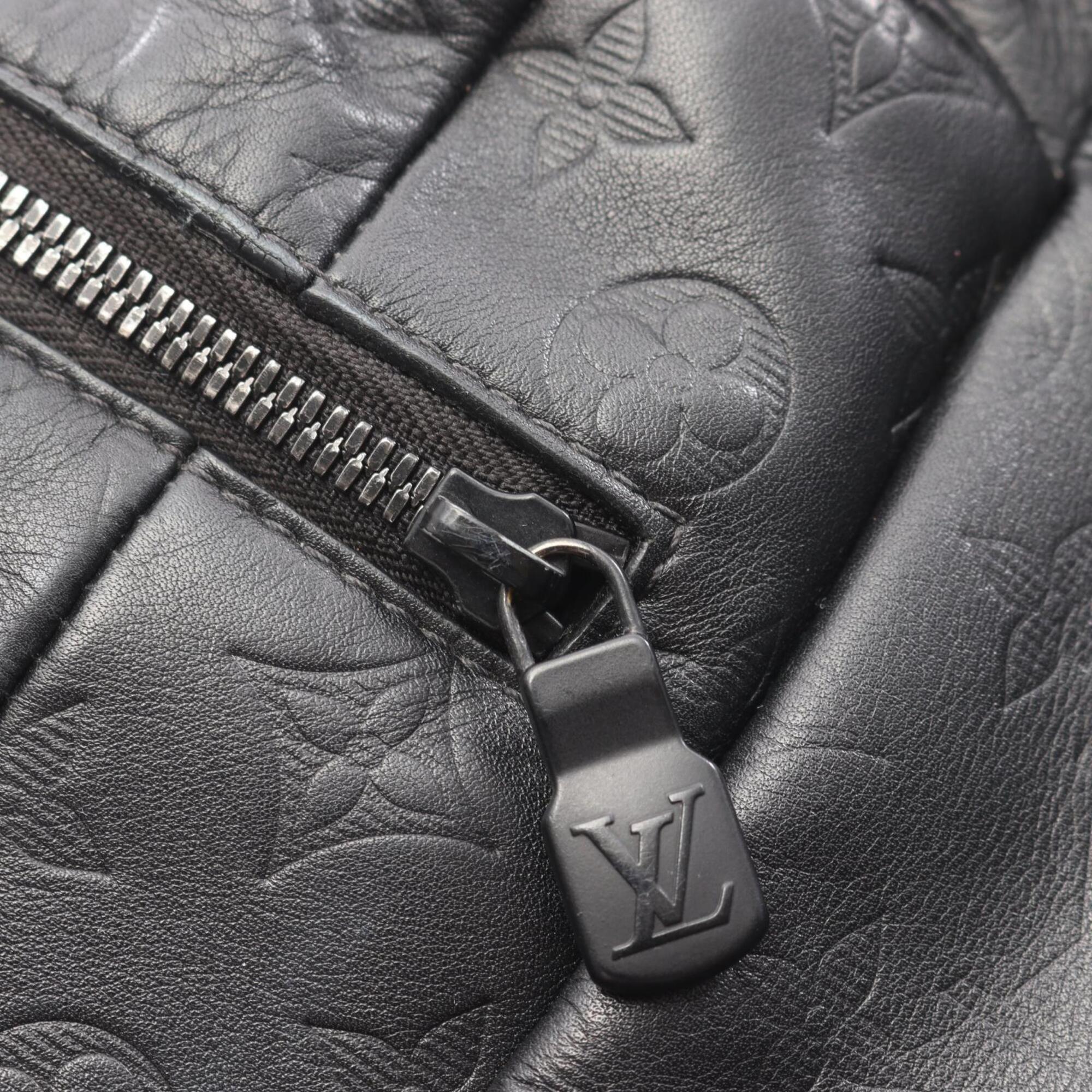 Louis Vuitton Black Monogram Shadow Leather Backpack (Pre-Owned)