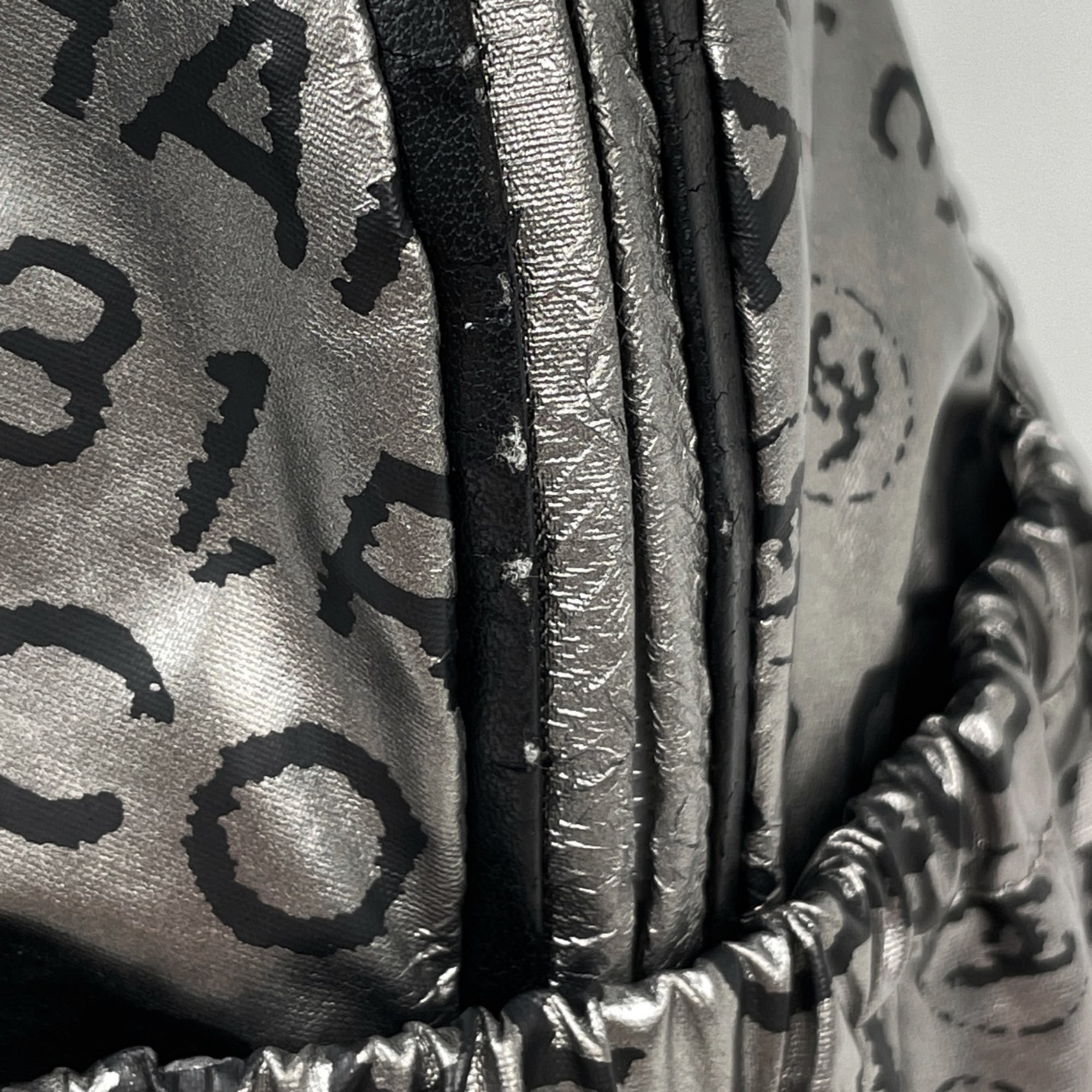 Chanel Silver Nylon Tote Bag (Pre-Owned)