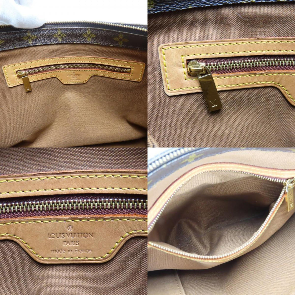 Louis Vuitton Brown Monogram Leather Tote Bag (Pre-Owned)