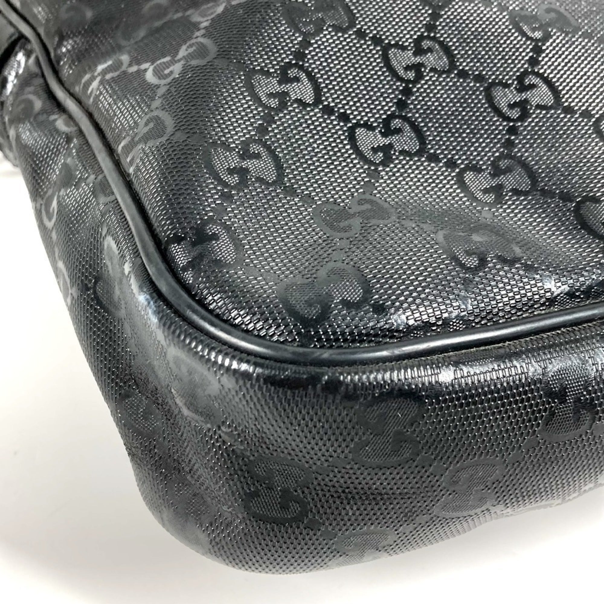 Gucci Black Gg Imprimé Handbag Tote Bag (Pre-Owned)