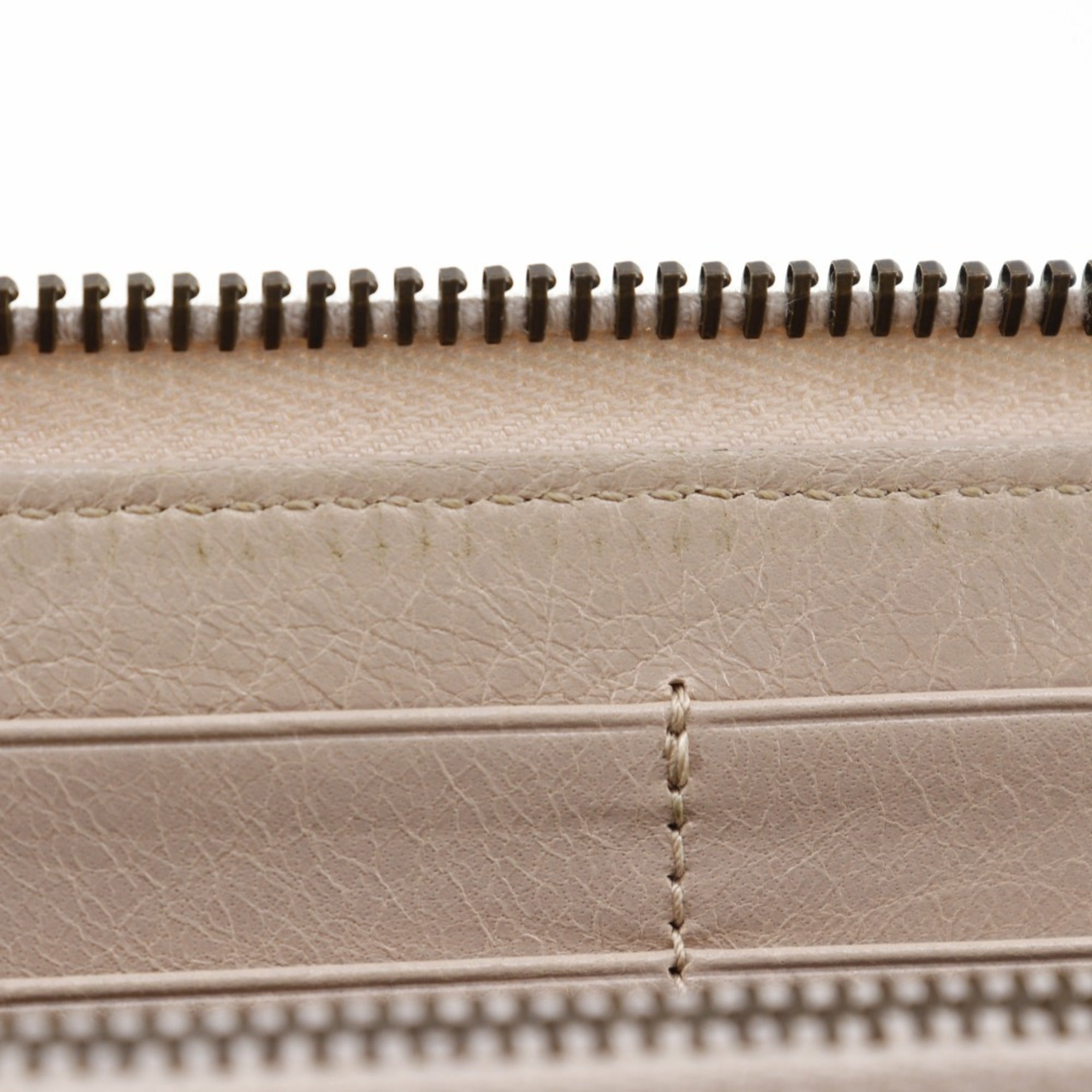Balenciaga Beige Pink Leather Coin Purse/Coin Case (Pre-Owned)