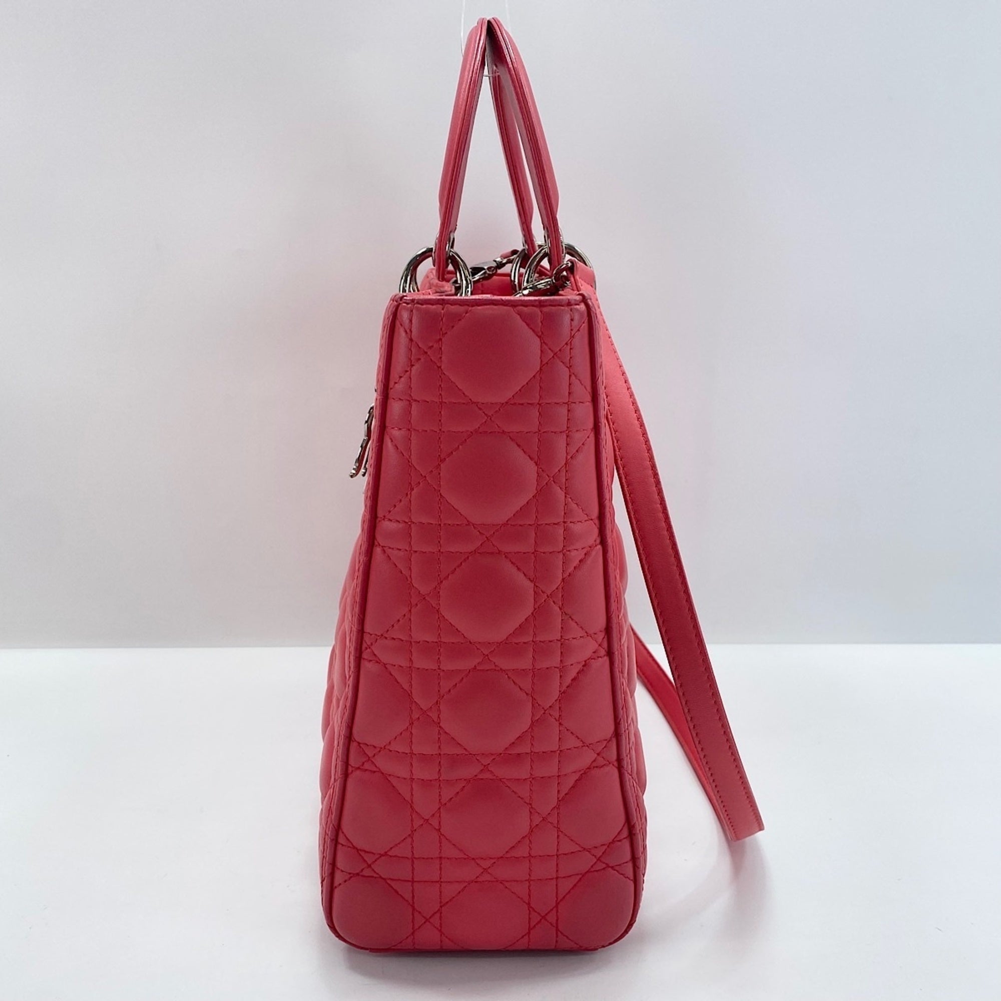 Christian Dior Pink Leather Handbag (Pre-Owned)