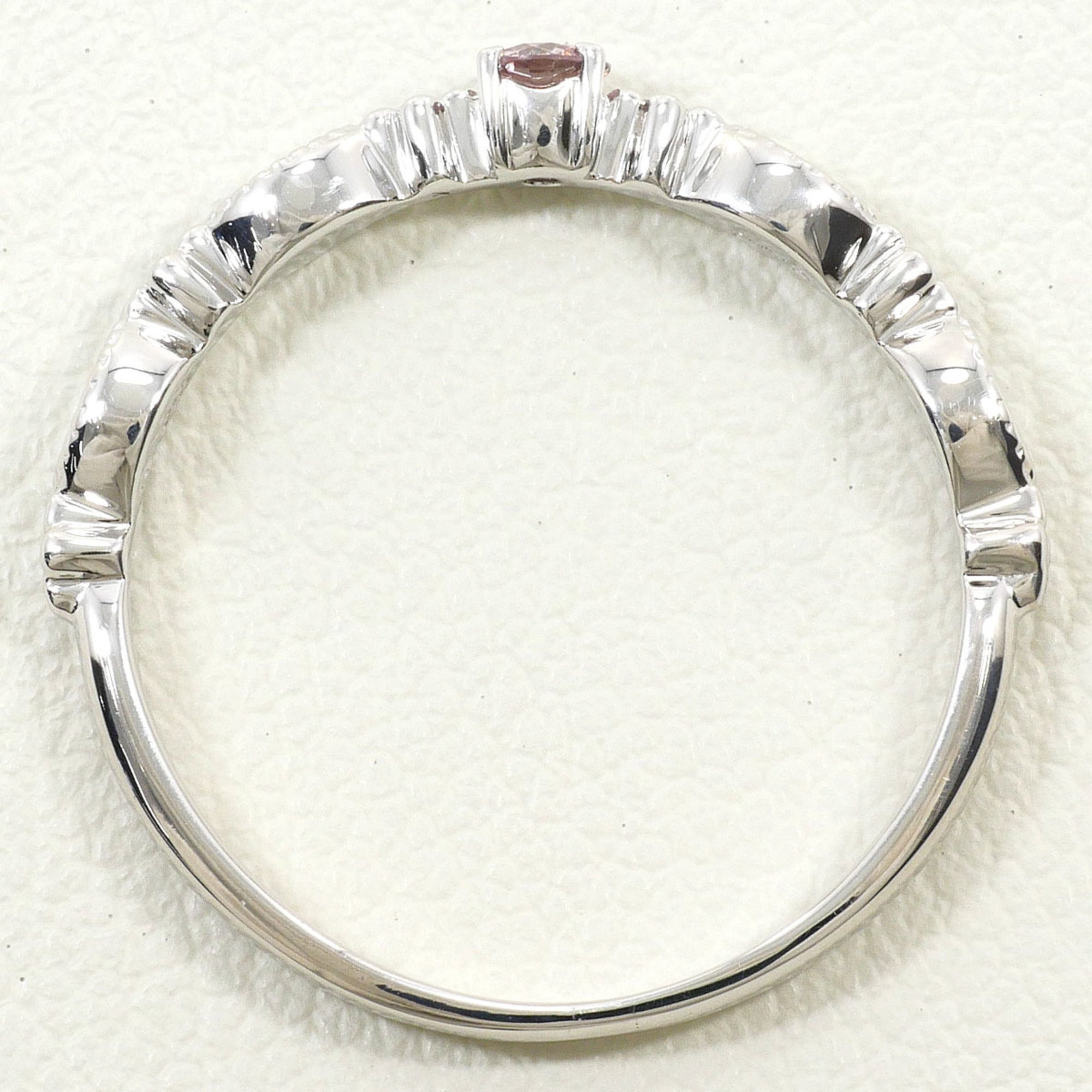 Unbranded Pink White Gold White Gold (18K) Band Ring (Pre-Owned)