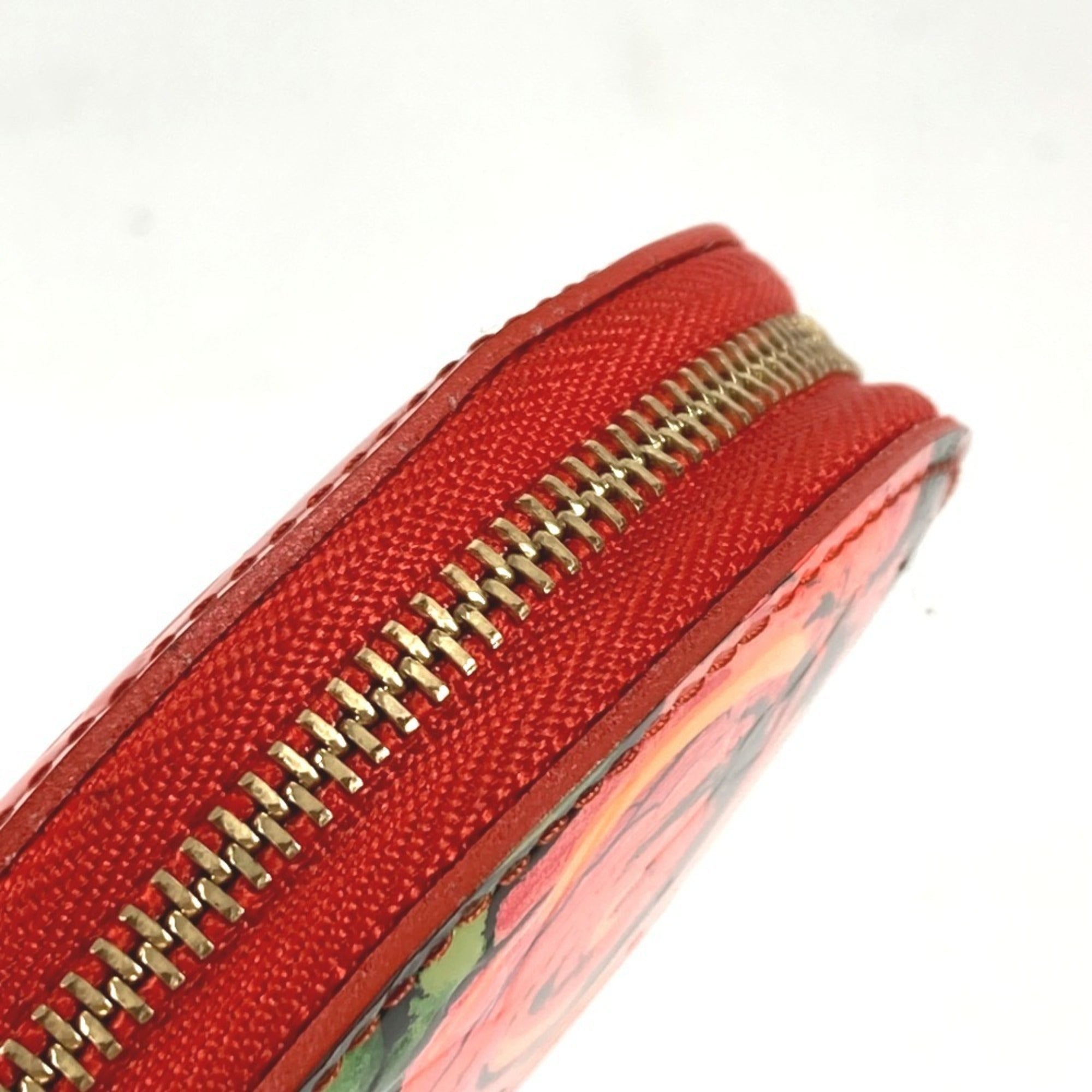 Louis Vuitton Monogram Vernis Orange Sunset Monogram Vernis Coin Purse/Coin Case (Pre-Owned)