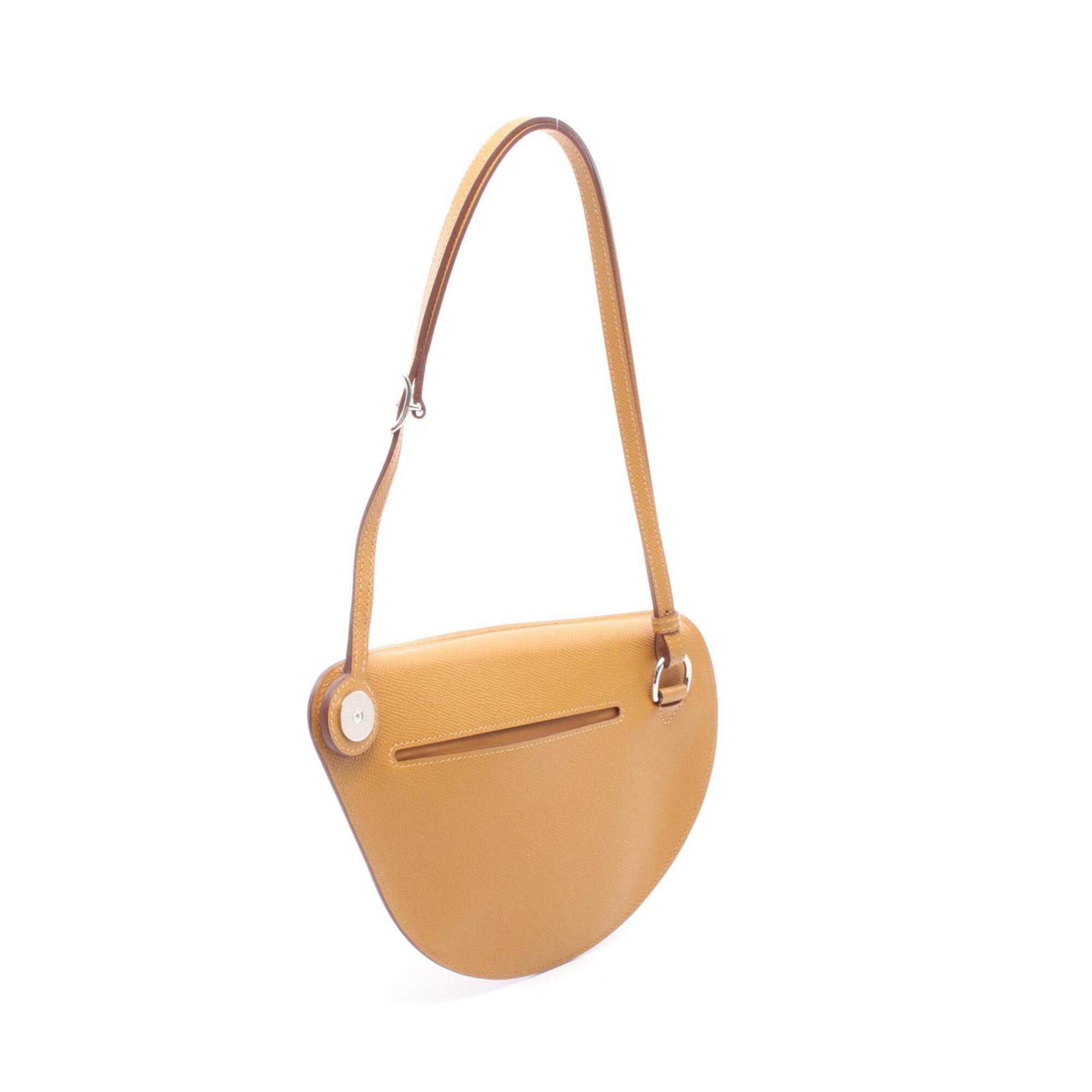 Hermes Brown Epsom Leather Leather Handbag Shoulder Bag (Pre-Owned)