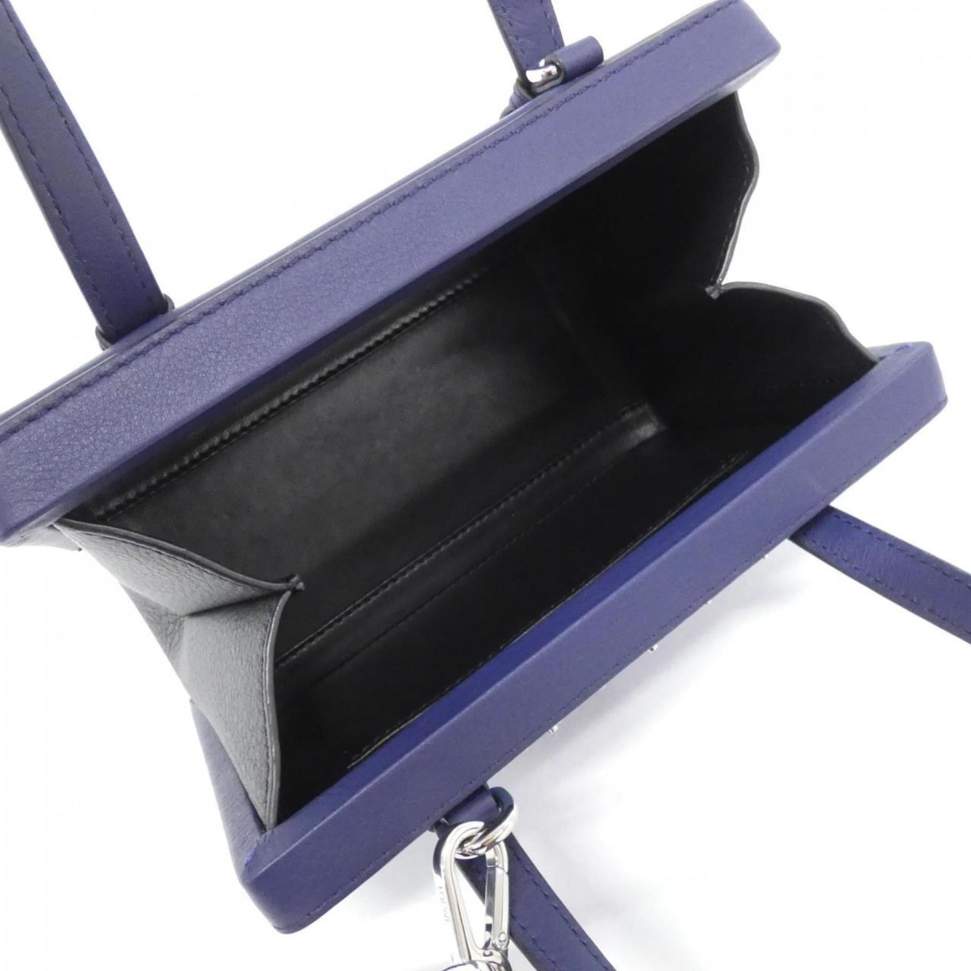 Loewe Blue Leather Handbag (Pre-Owned)