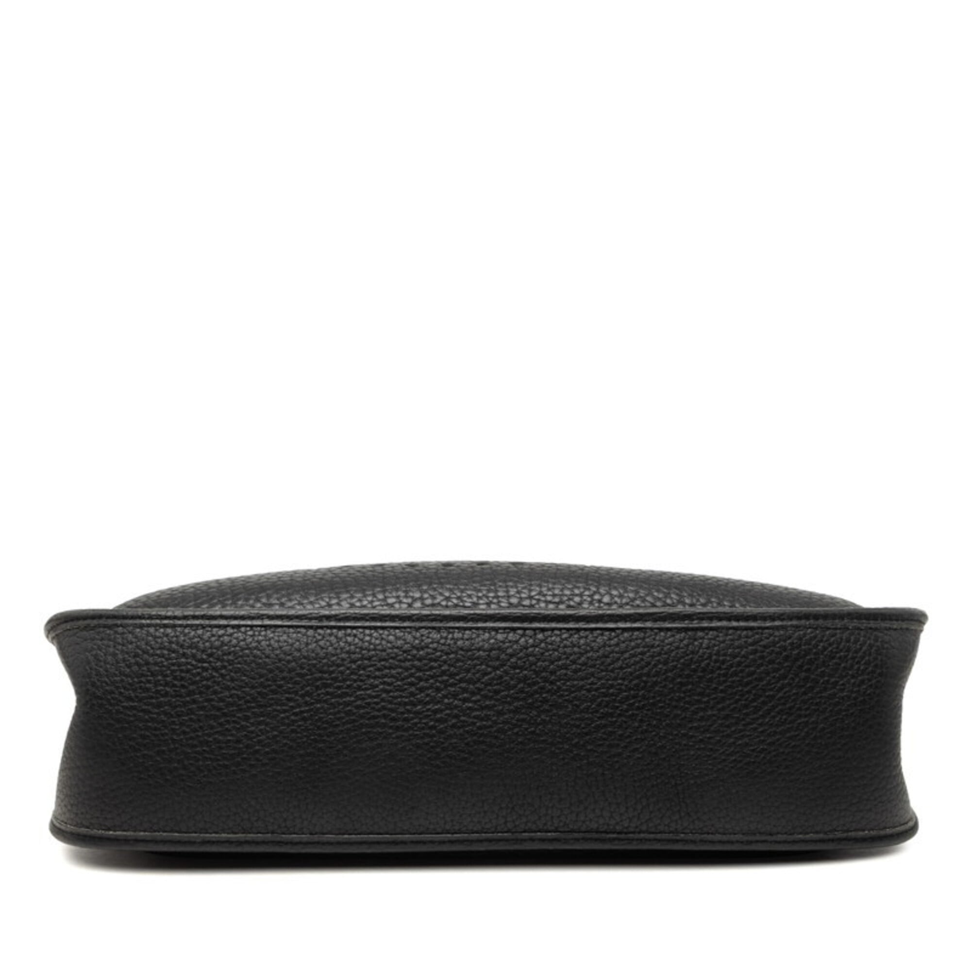 Hermes Black Taurillon Clemence Leather Shoulder Bag (Pre-Owned)