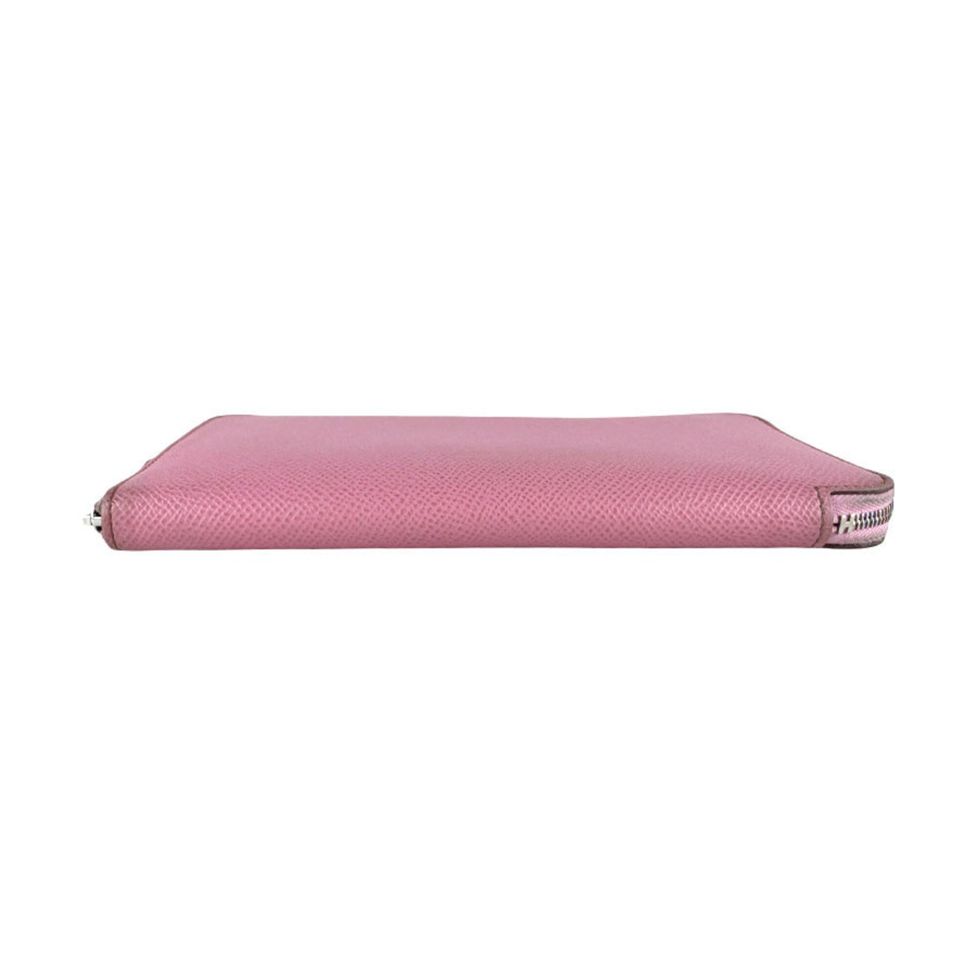 Hermes Pink Epsom Leather Long Wallet (Bi-Fold) (Pre-Owned)