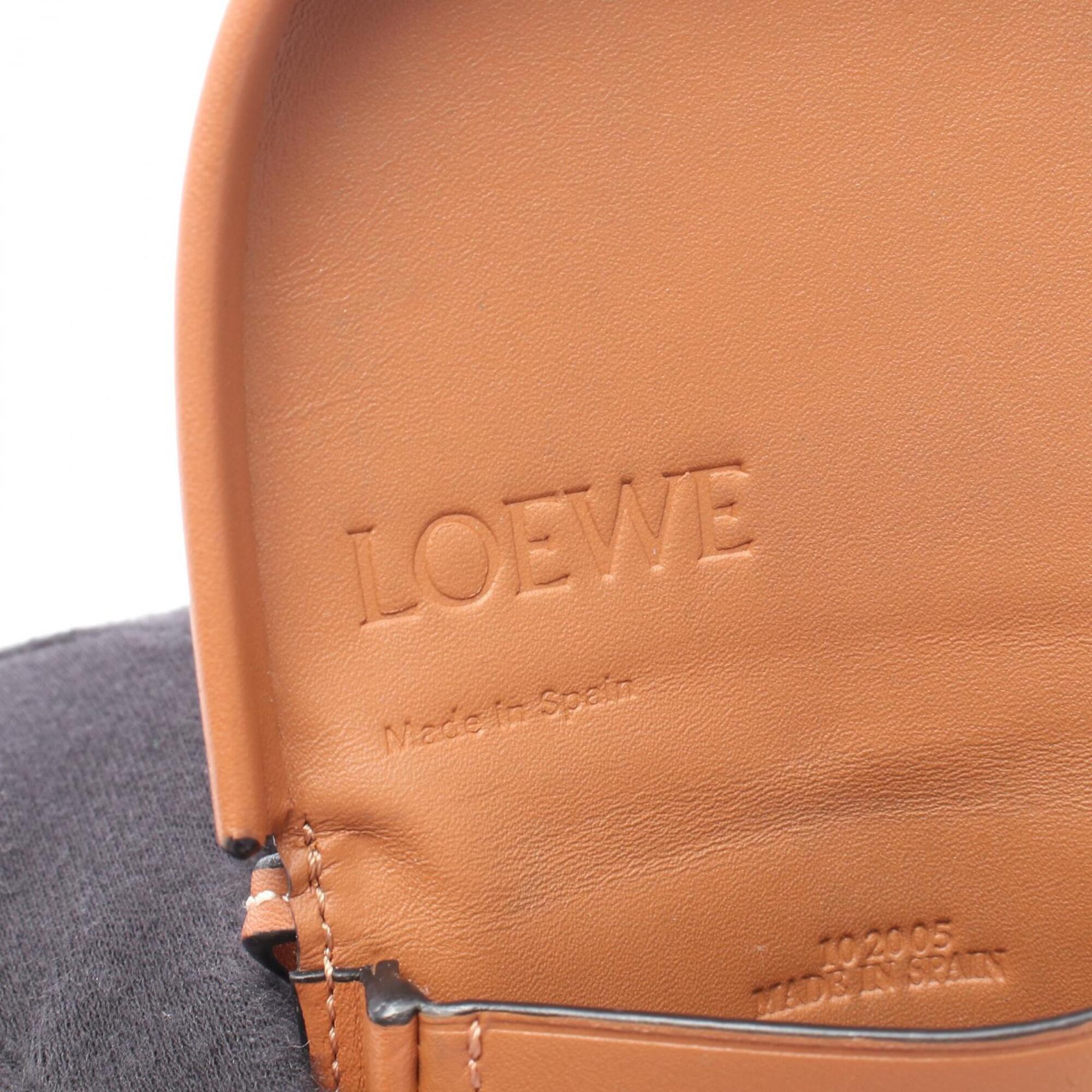 Loewe Brown Leather Handbag Pouch Shoulder Bag (Pre-Owned)