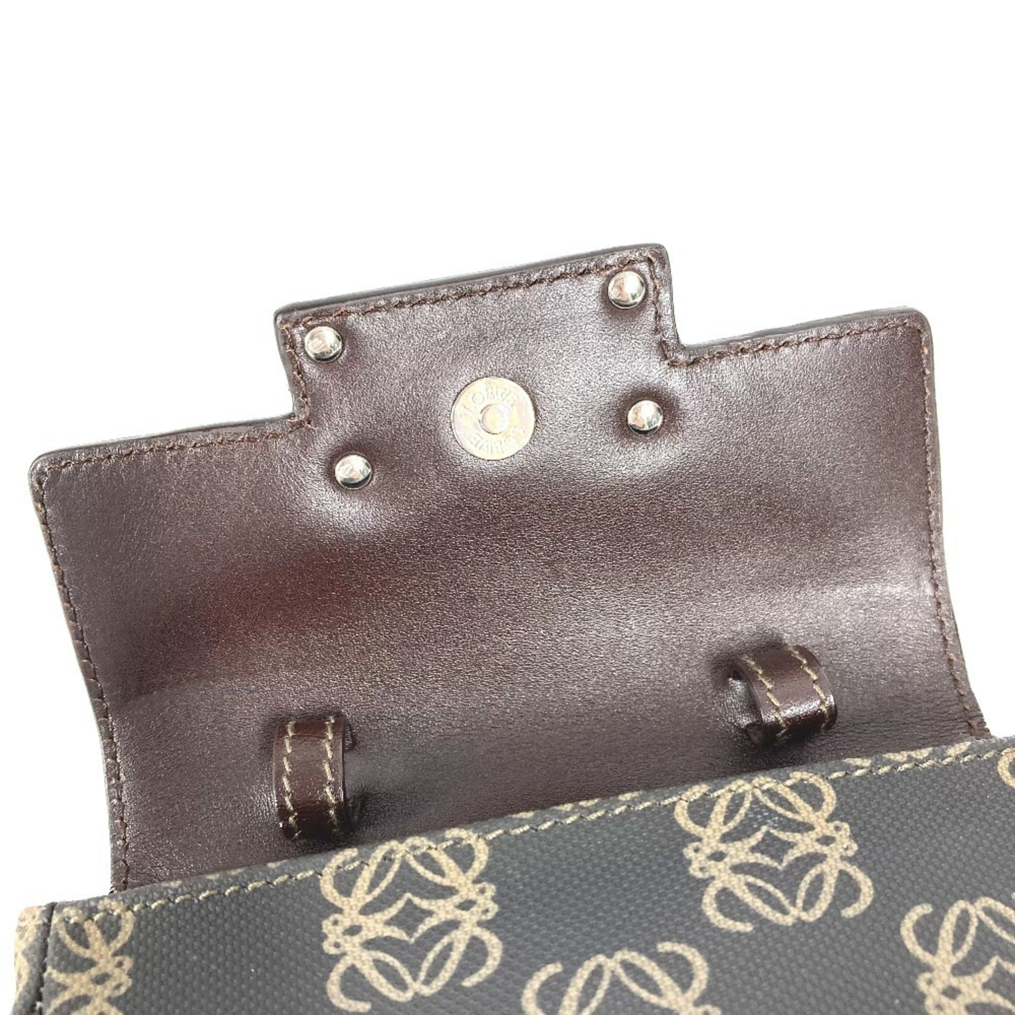 Loewe Brown Pvc Leather Pouch (Pre-Owned)