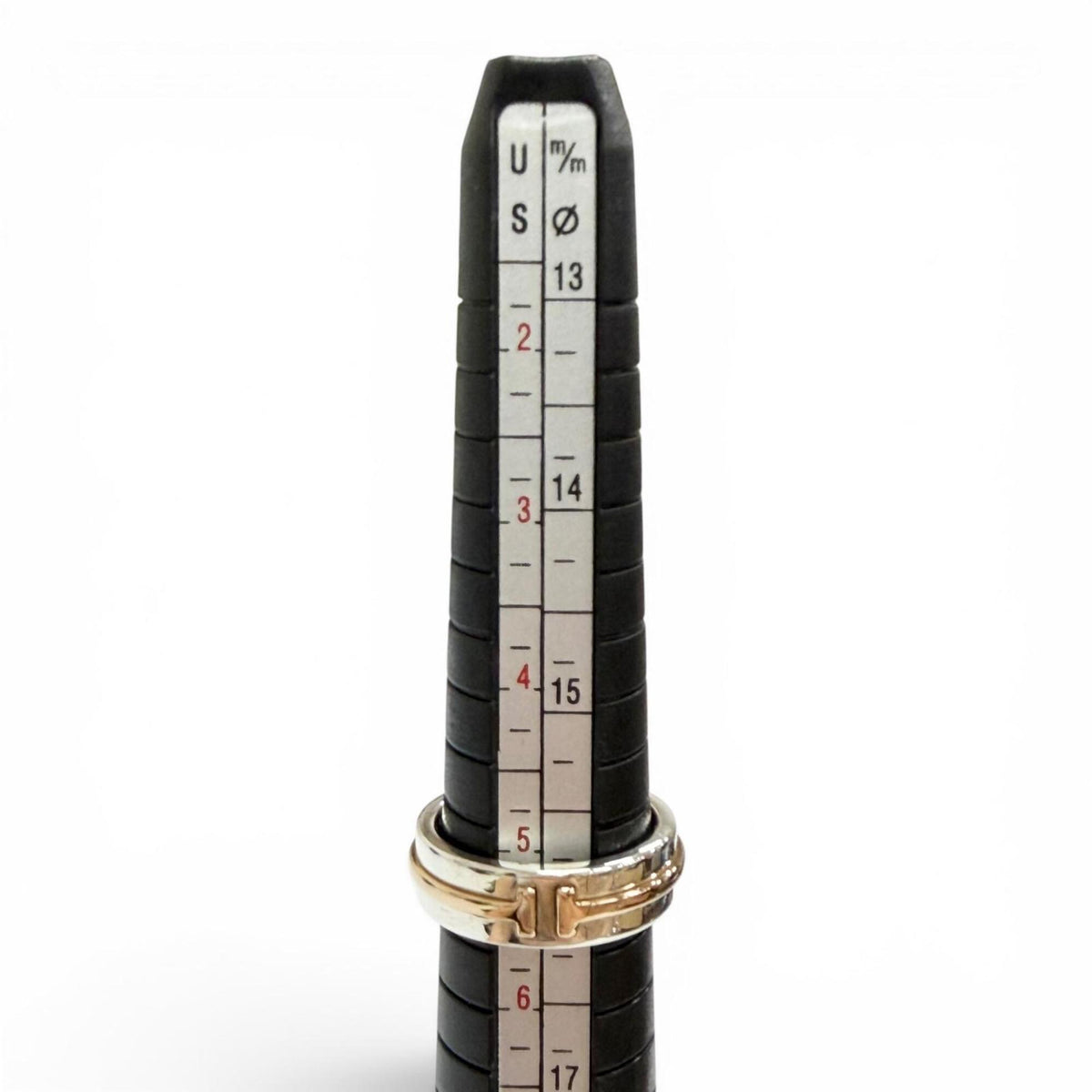 Tiffany Gold Silver Gold (18K) Silver 925 Band Ring (Pre-Owned)