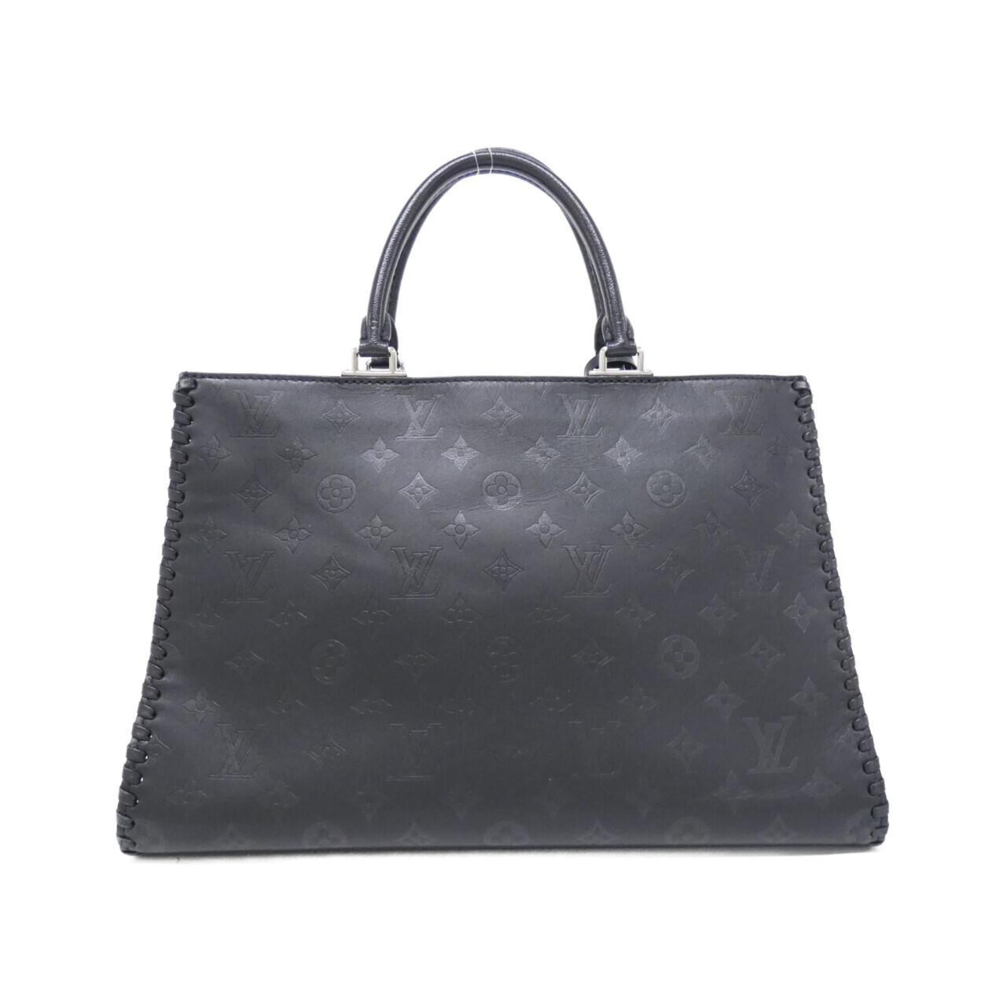 Louis Vuitton Black Leather Handbag (Pre-Owned)