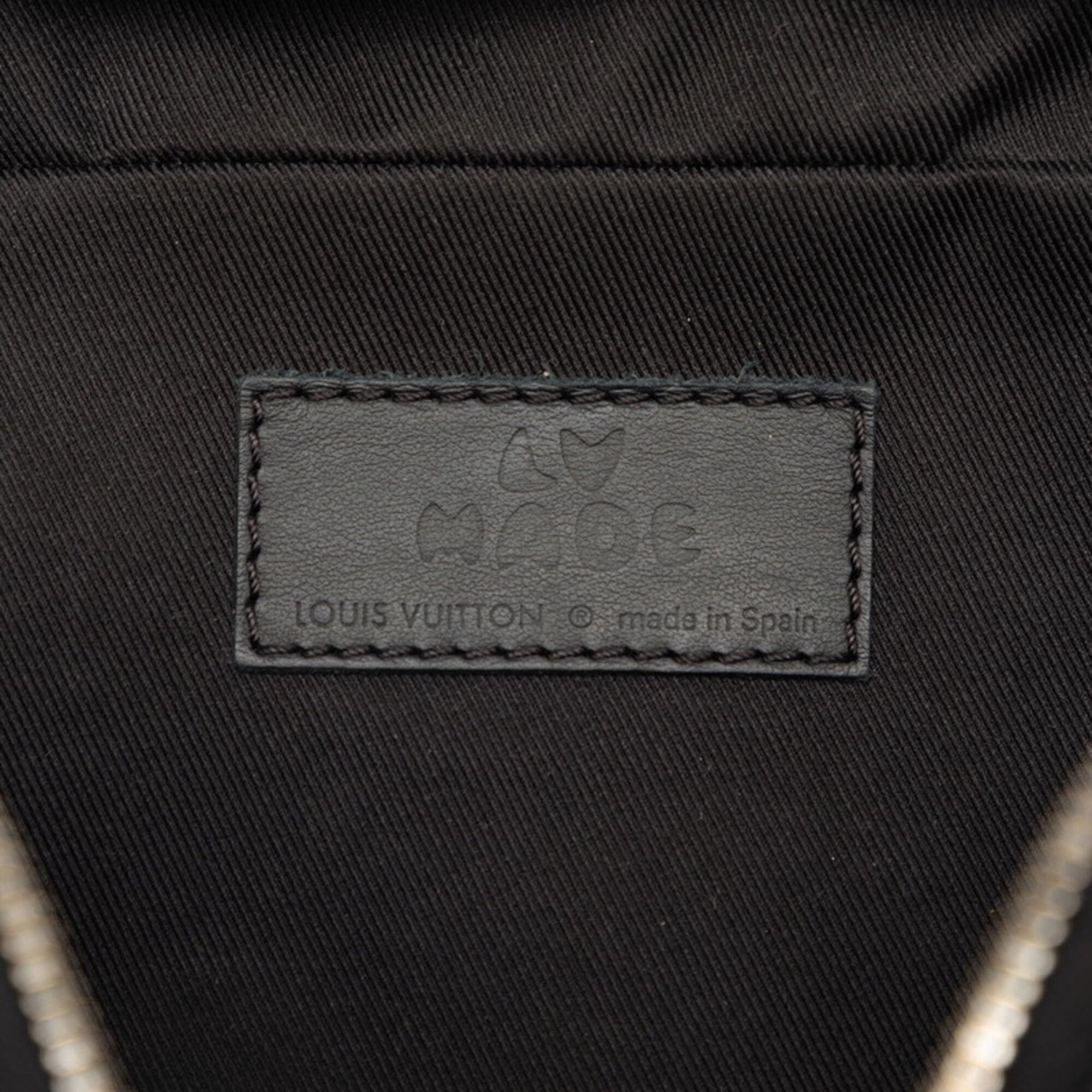 Louis Vuitton Black Gray Pvc Sling Bag (Pre-Owned)
