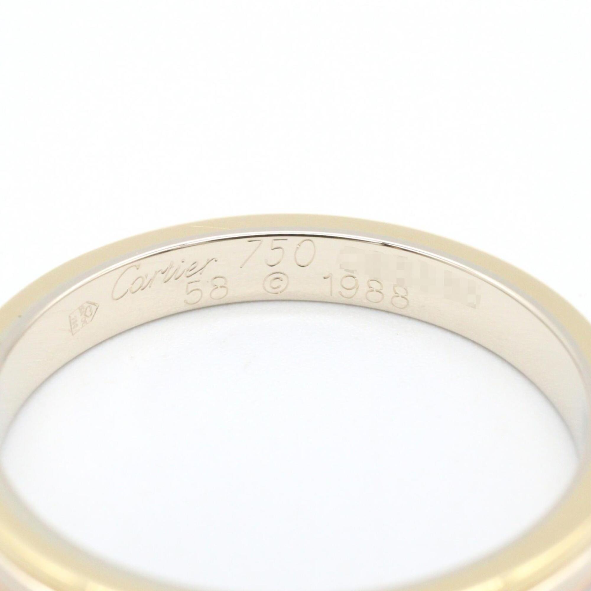 Cartier Pink Gold White Gold Yellow Gold Yellow Gold (18K) Pink Gold (18K) White Gold (18K) Band Ring (Pre-Owned)