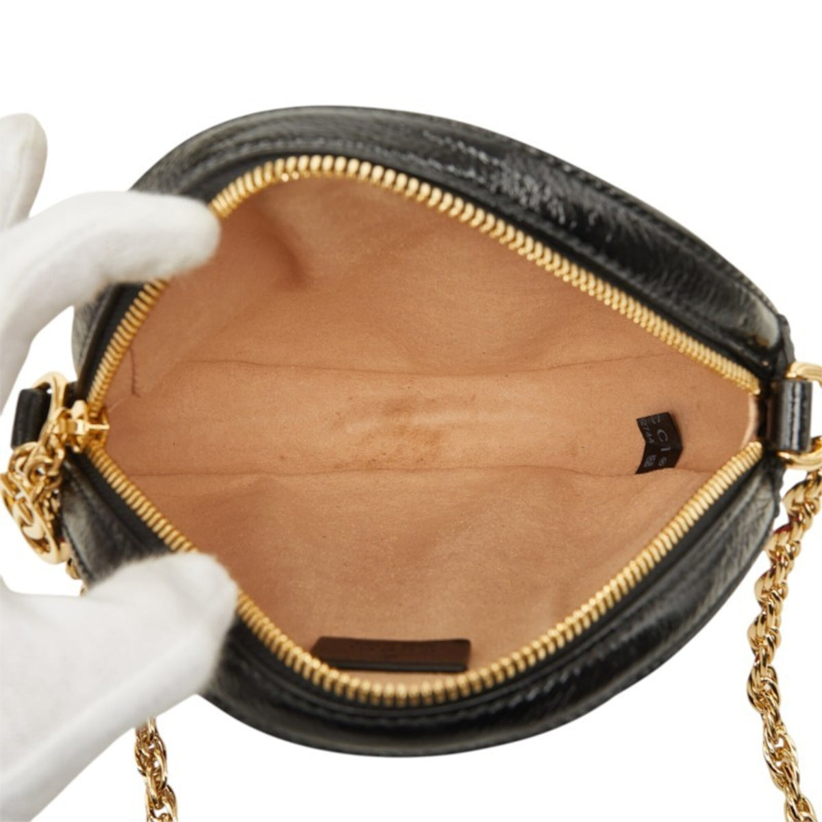 Gucci Black Leather Suede Shoulder Bag (Pre-Owned)