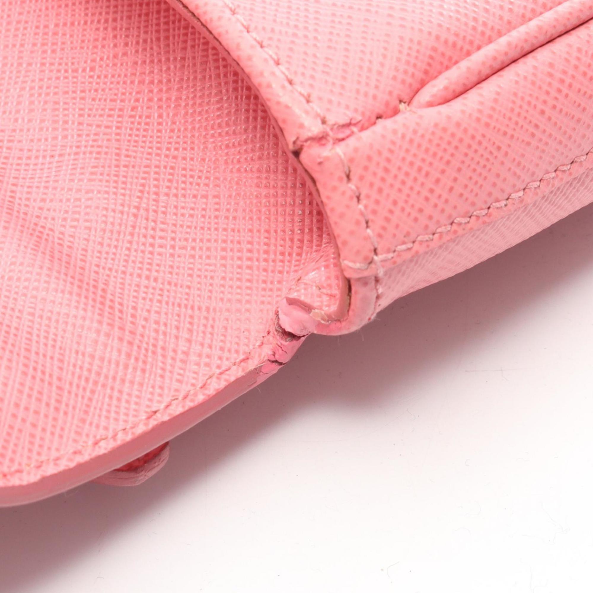 Prada Pink Saffiano Triangle Handbag (Pre-Owned)