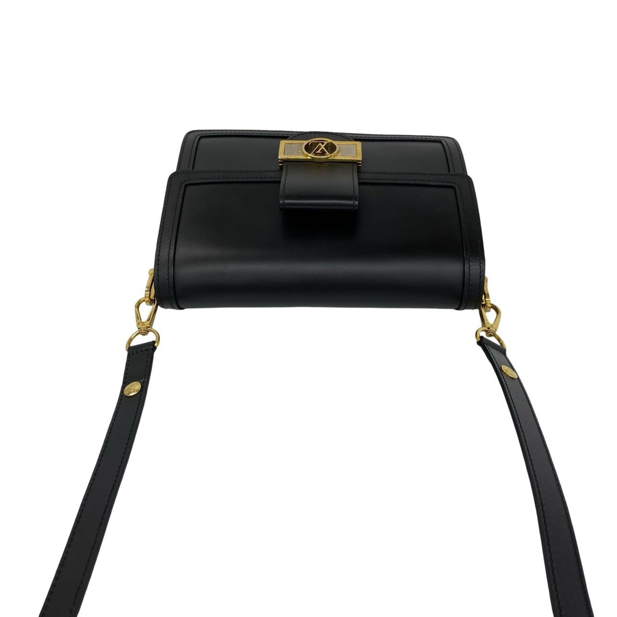 Louis Vuitton Black Leather Pochette Shoulder Bag (Pre-Owned)