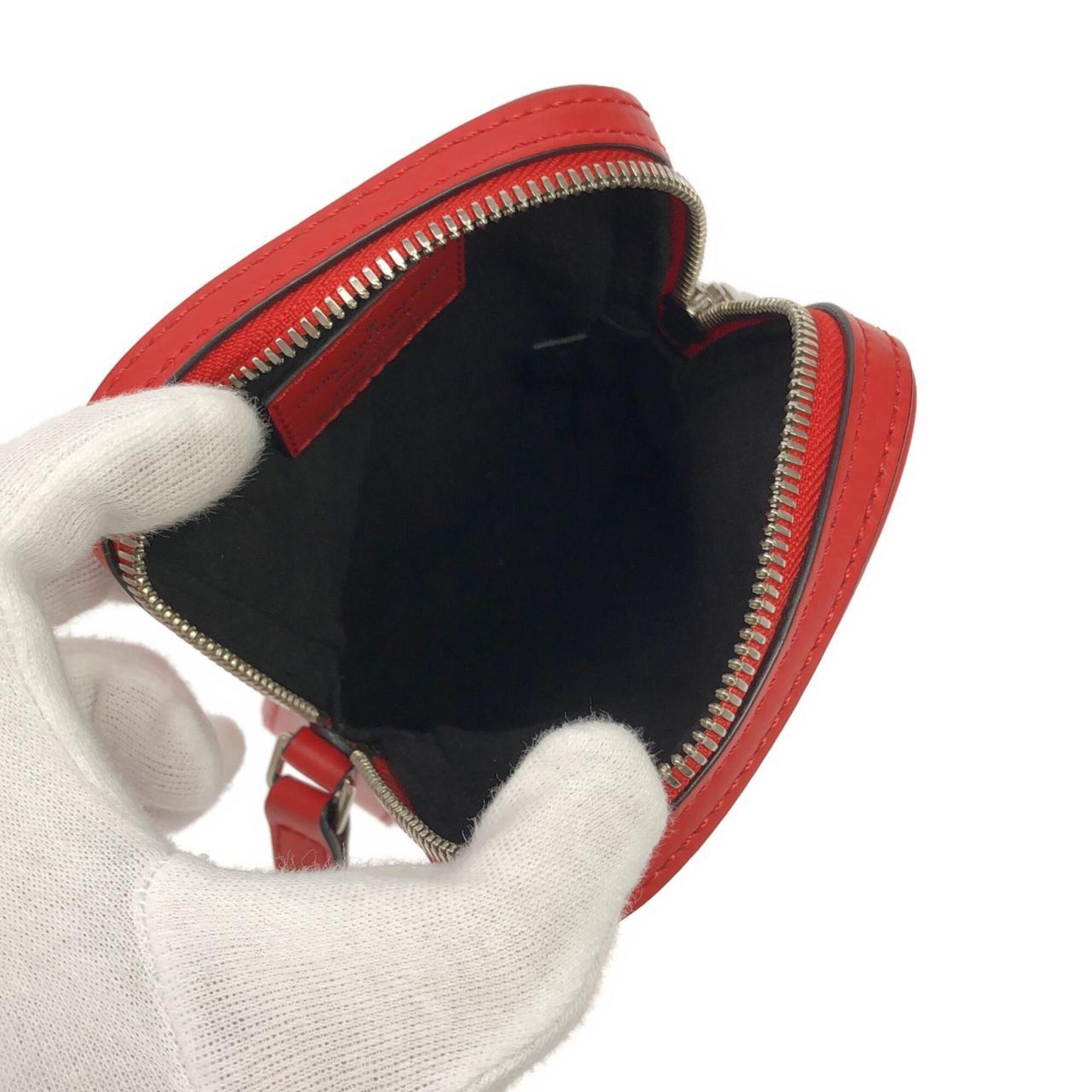 Louis Vuitton Rouge Leather Shoulder Bag (Pre-Owned)