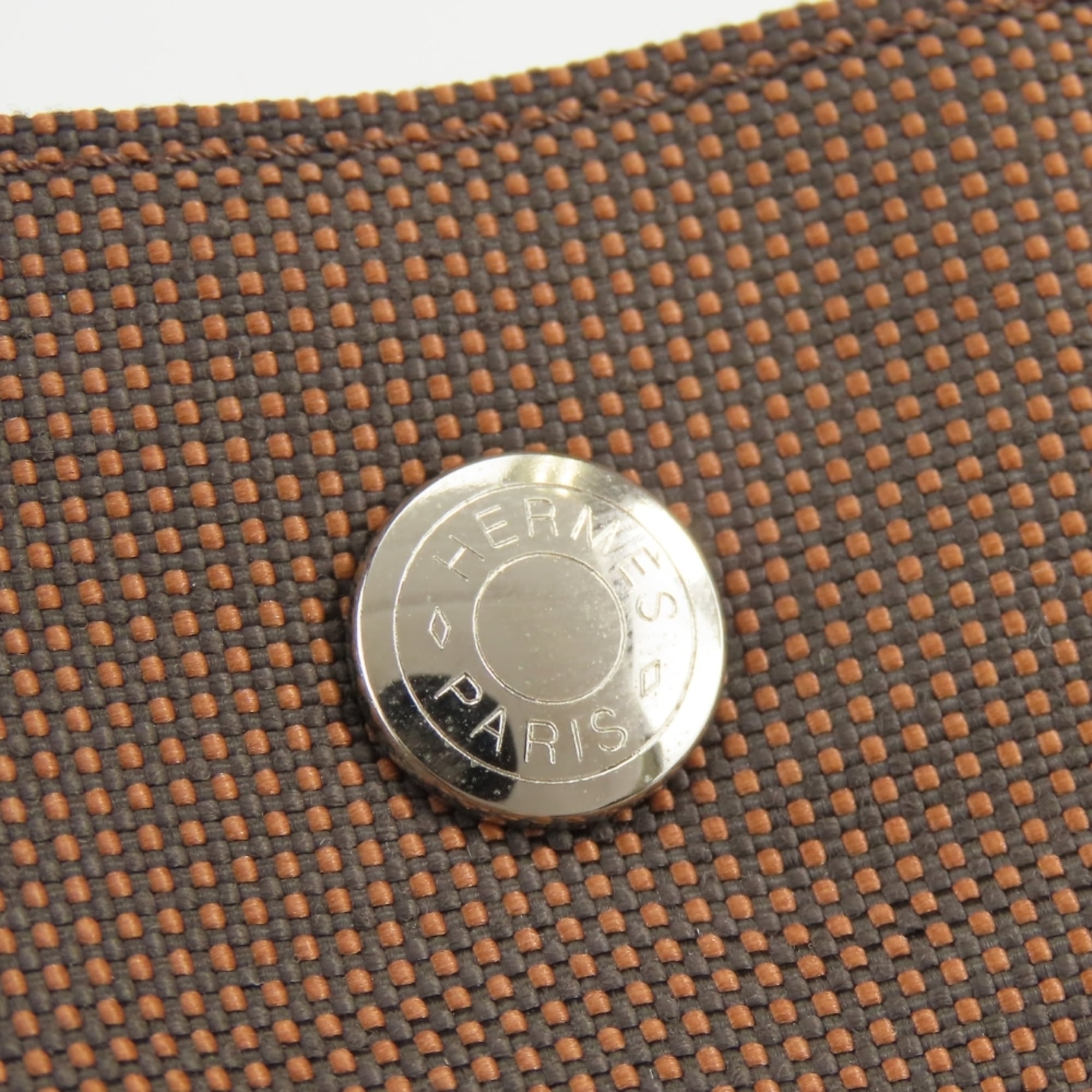 Hermes Brown Polyester Tote Bag (Pre-Owned)
