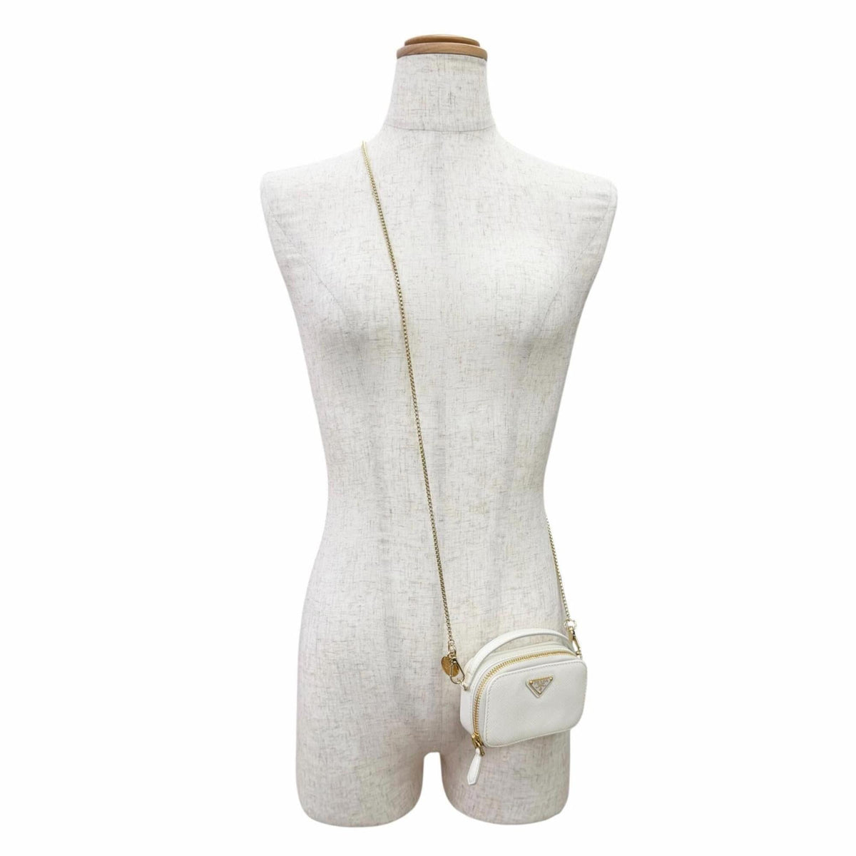 Prada White Leather Pouch (Pre-Owned)