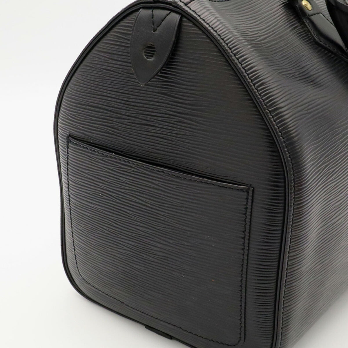 Louis Vuitton Noir Epi Leather Boston Bag Handbag (Pre-Owned)