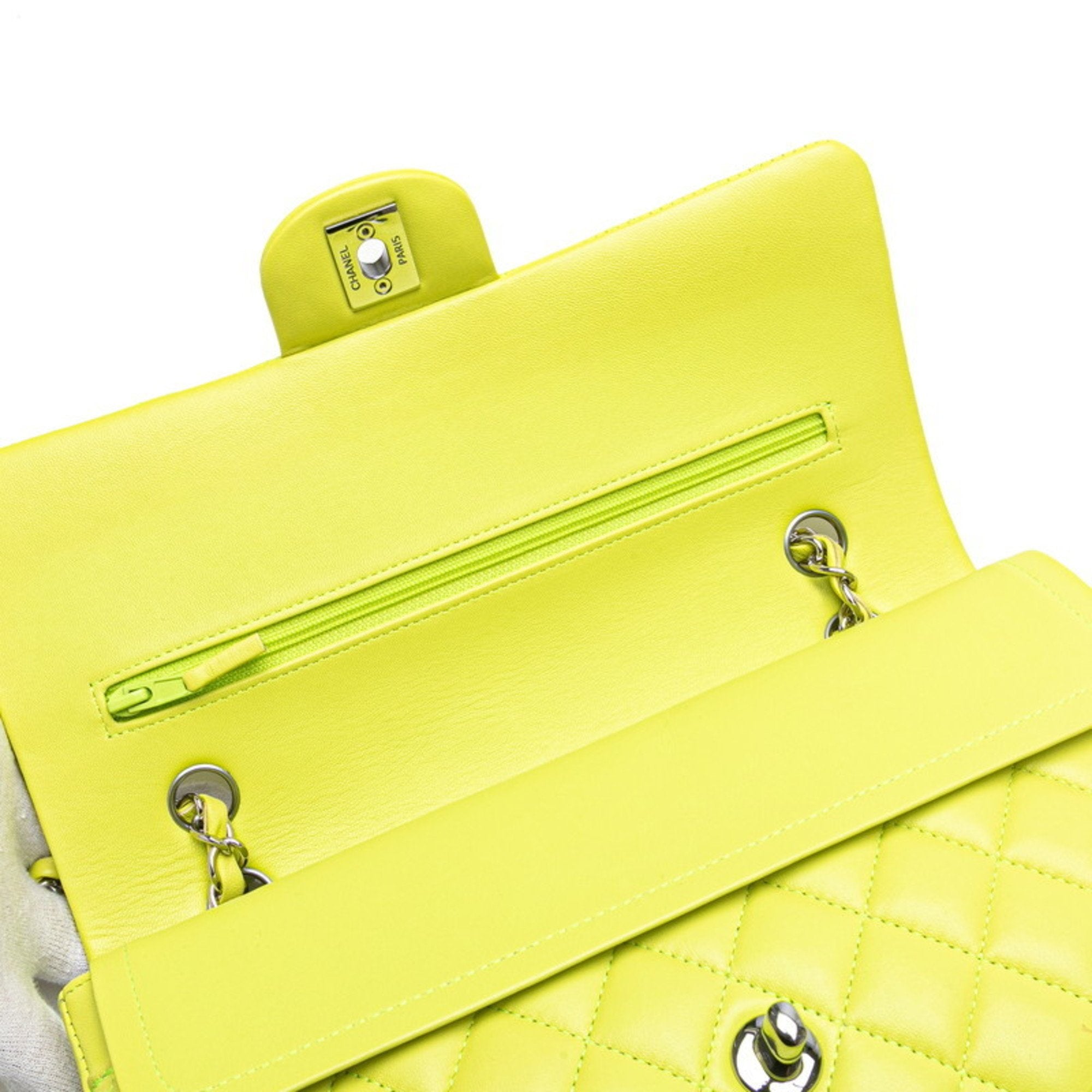 Chanel Matelasse Yellow Handbag Shoulder Bag (Pre-Owned)