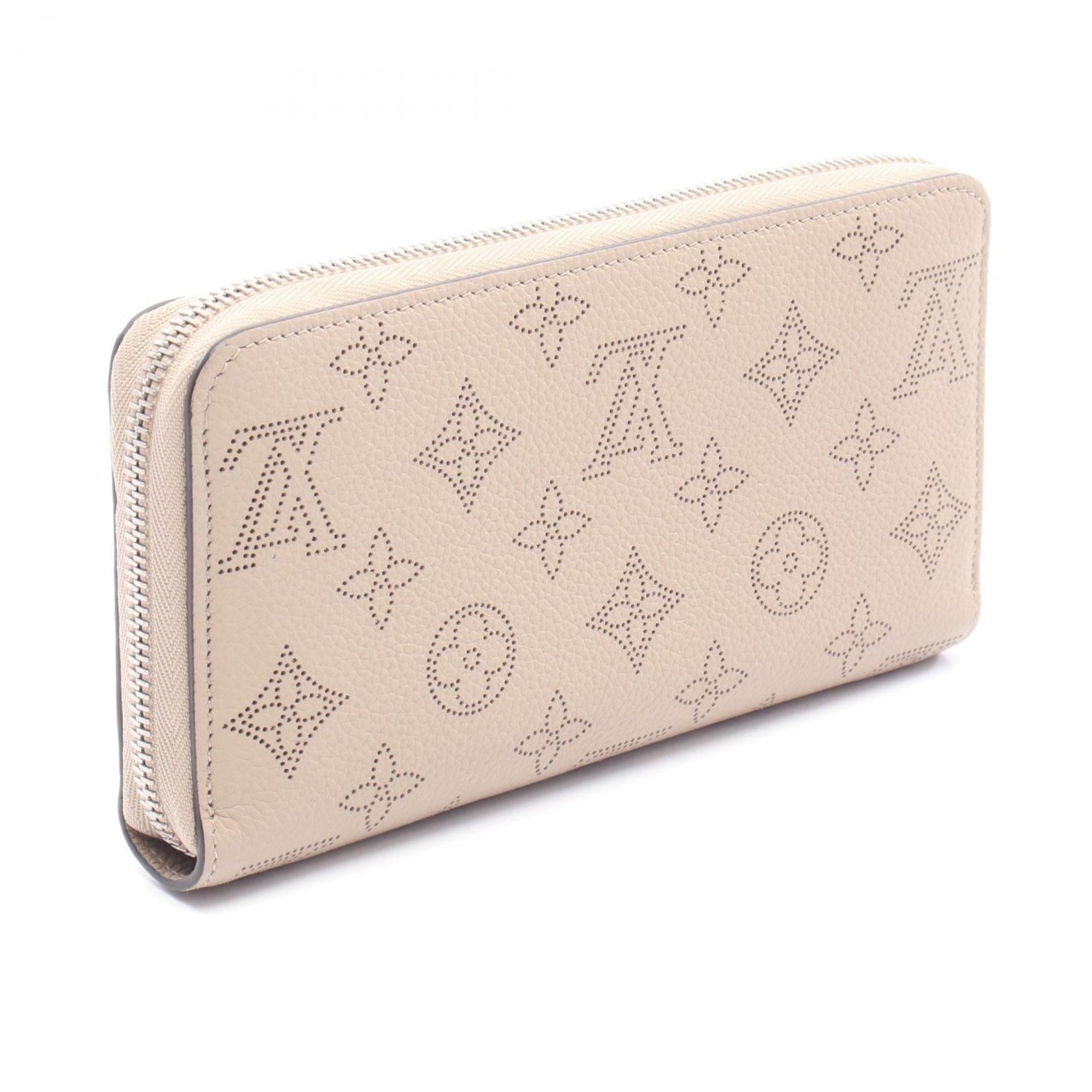 Louis Vuitton Beige Galle Mahina Leather Leather Long Wallet (Bi-Fold) (Pre-Owned)