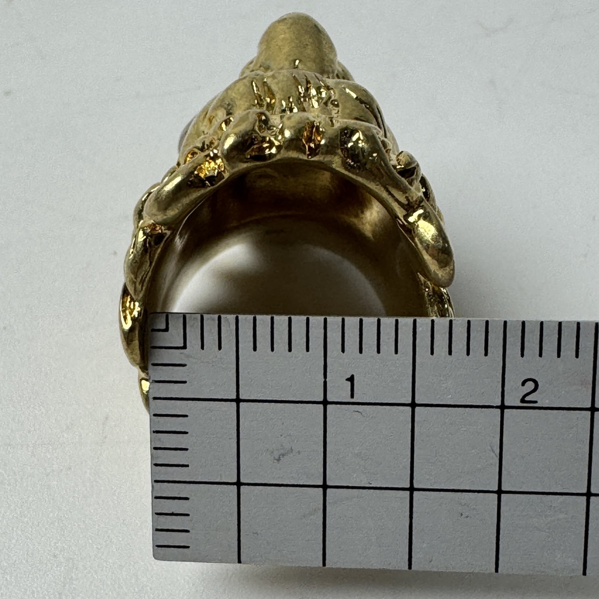 Gucci Gold Metal Band Ring (Pre-Owned)