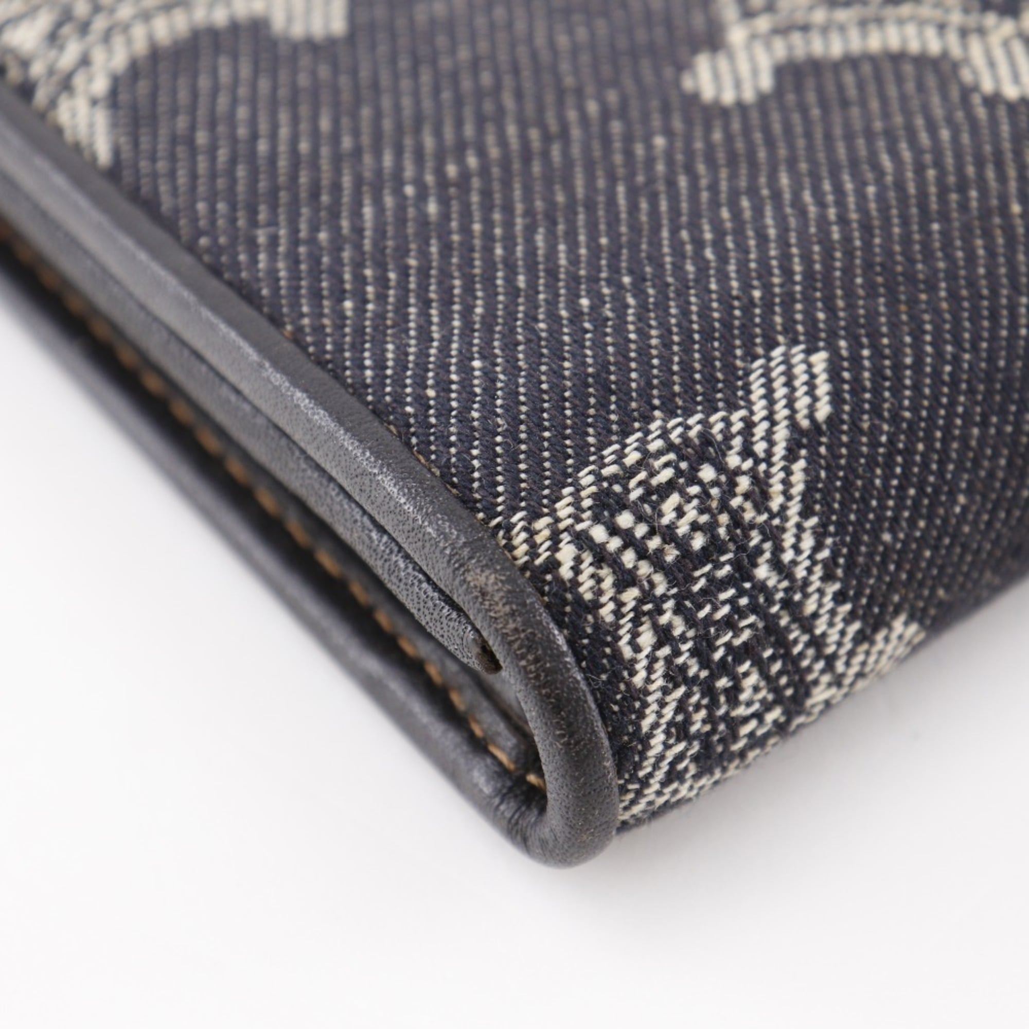 Celine Navy Denim Long Wallet (Bi-Fold) (Pre-Owned)