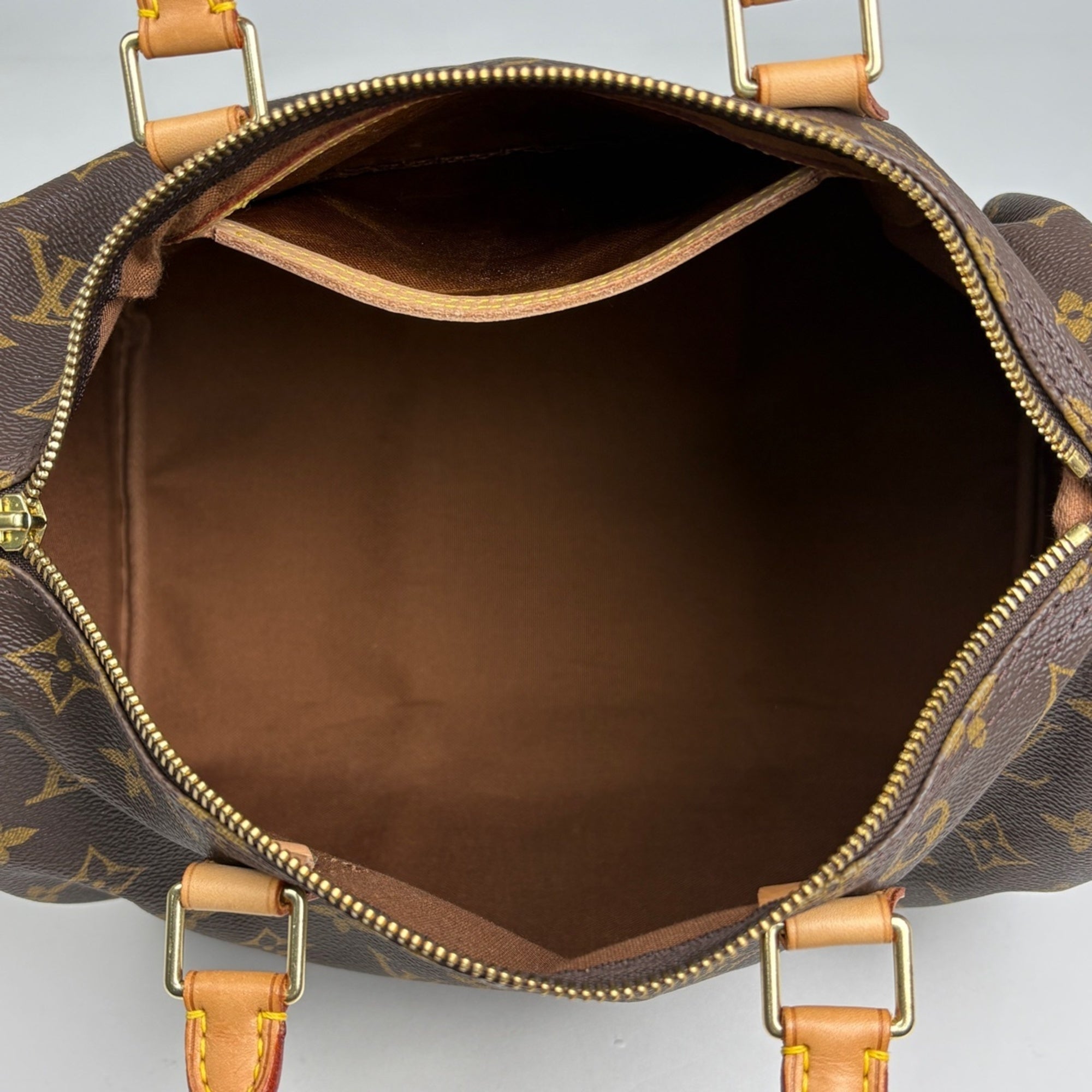 Louis Vuitton Brown Monogram Boston Bag Handbag (Pre-Owned)