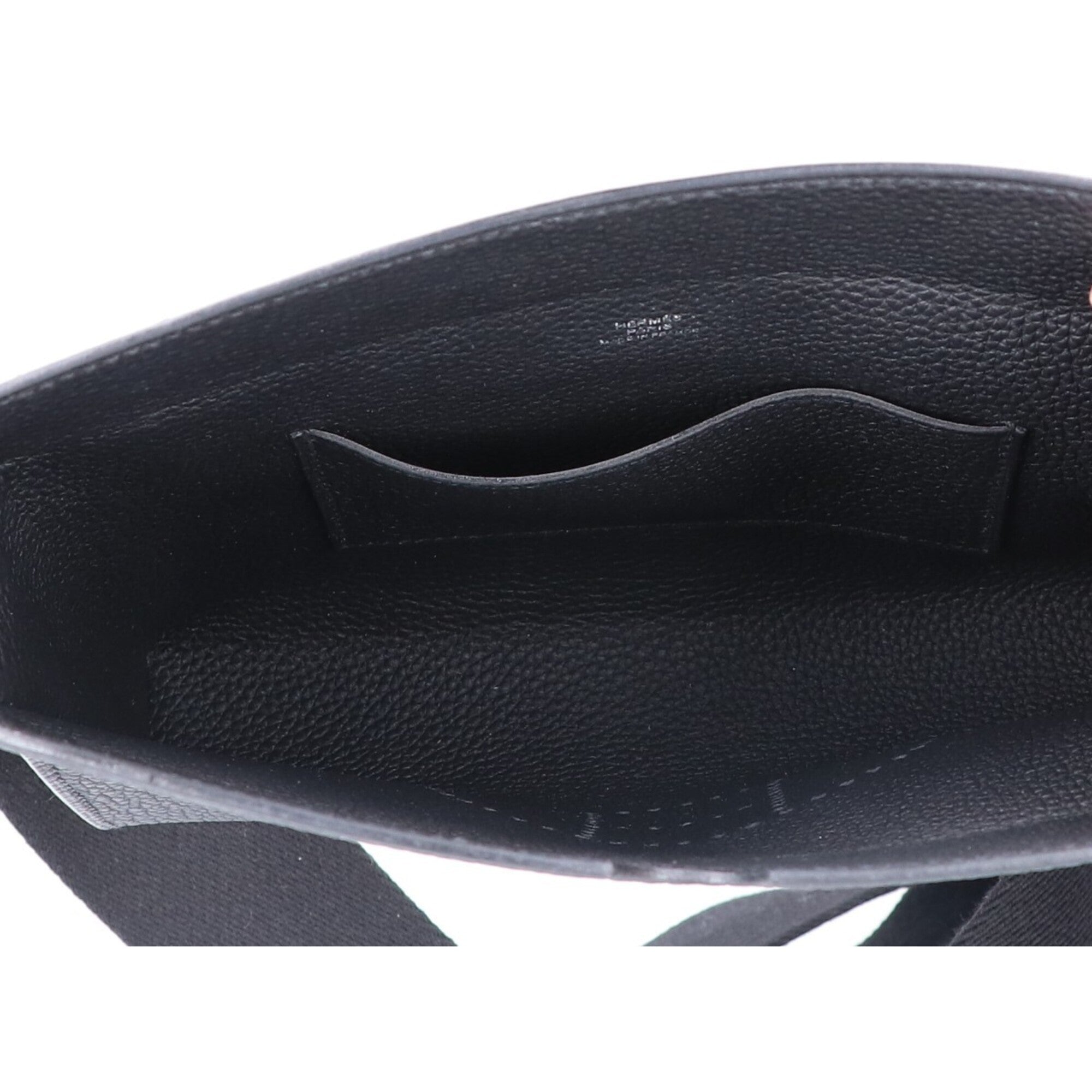 Hermes Black Togo Leather Shoulder Bag (Pre-Owned)
