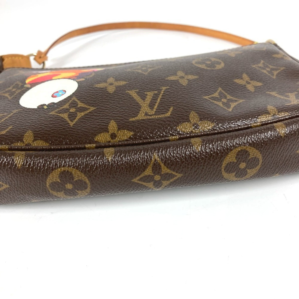 Louis Vuitton Brown Monogram Panda Multi-Color Monogram Handbag Pouch Shoulder Bag (Pre-Owned)