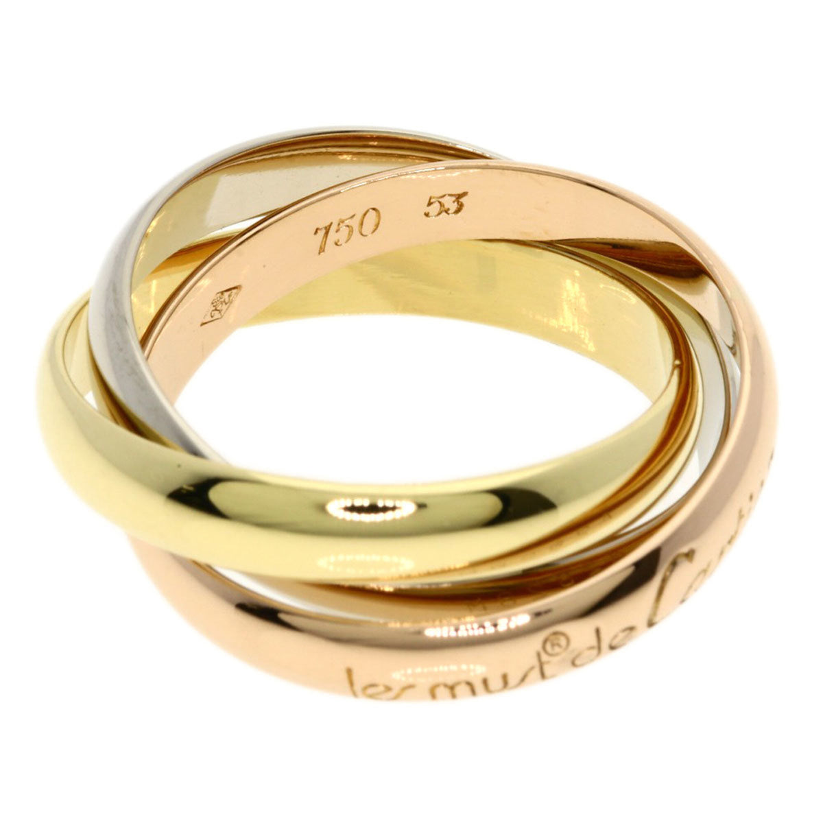 Cartier Yellow Gold (18K) Pink Gold (18K) White Gold (18K) Band Ring (Pre-Owned)
