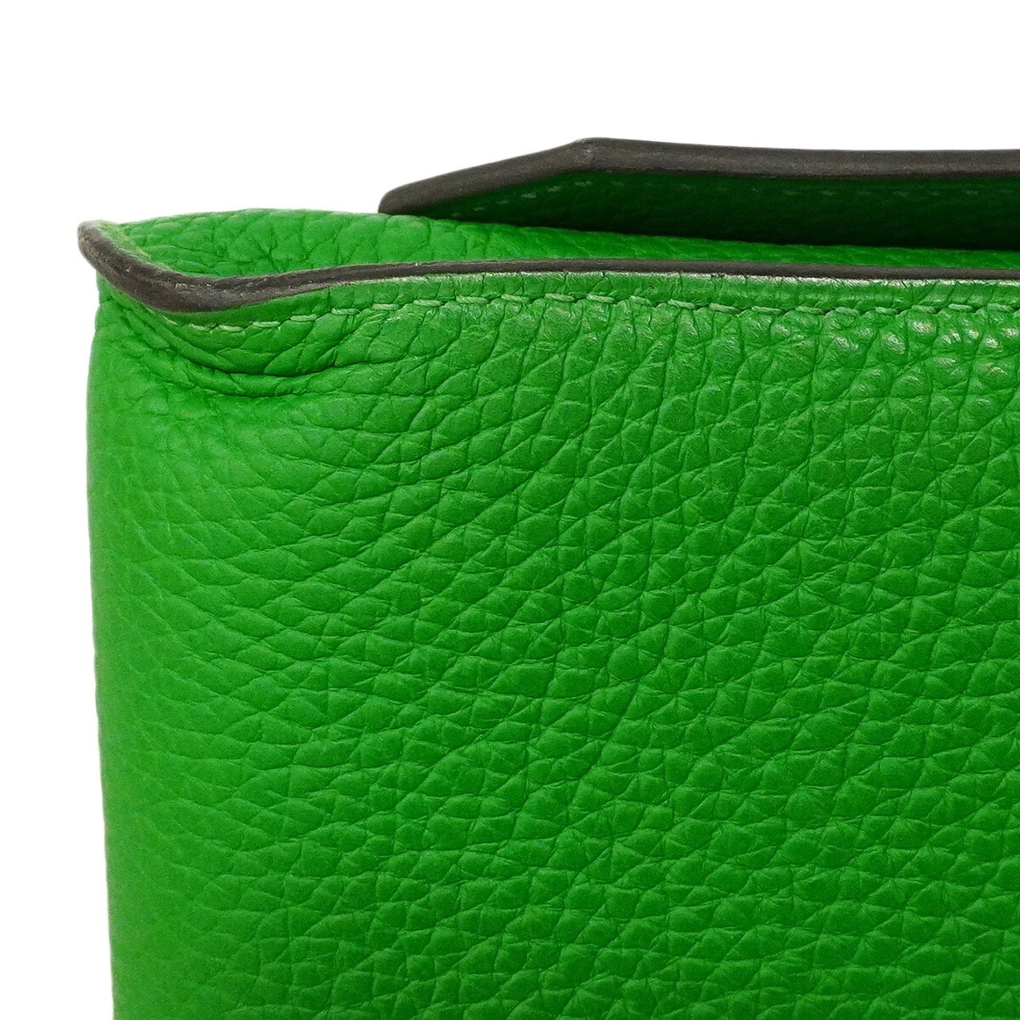 Hermes Bambou Taurillon Clemence Leather Shoulder Bag (Pre-Owned)