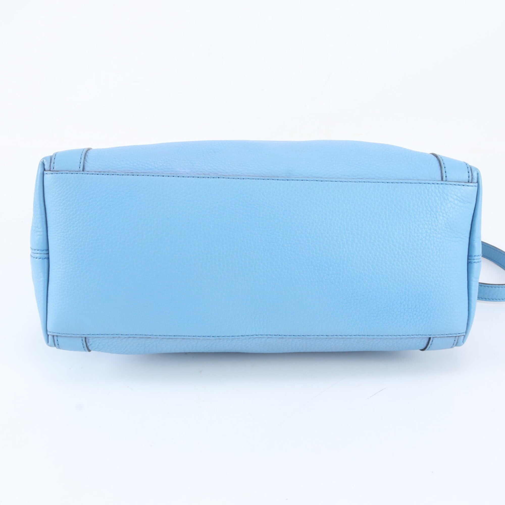 Gucci Sky Blue Leather Handbag Shoulder Bag Tote Bag (Pre-Owned)