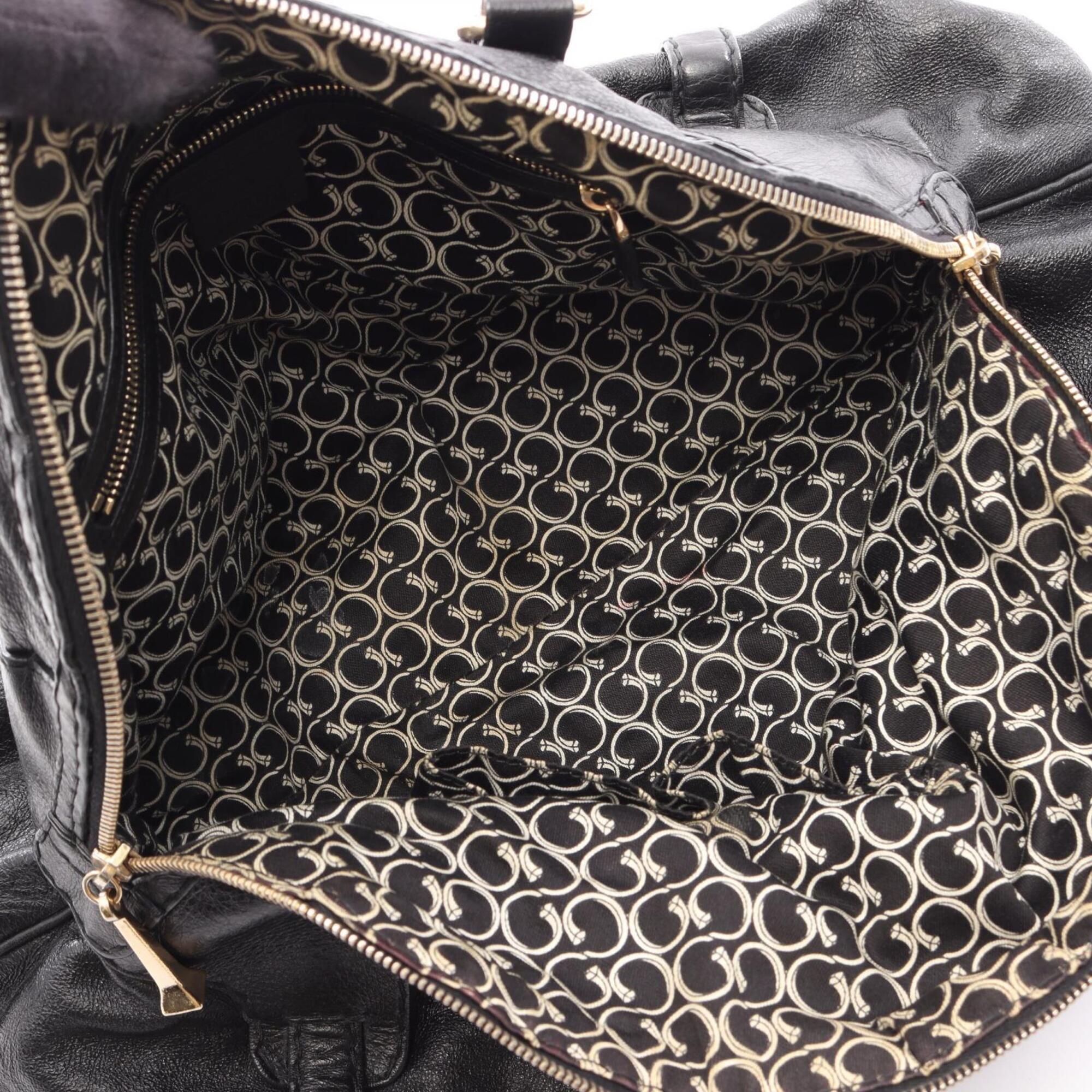 Gucci Black Leather Handbag (Pre-Owned)