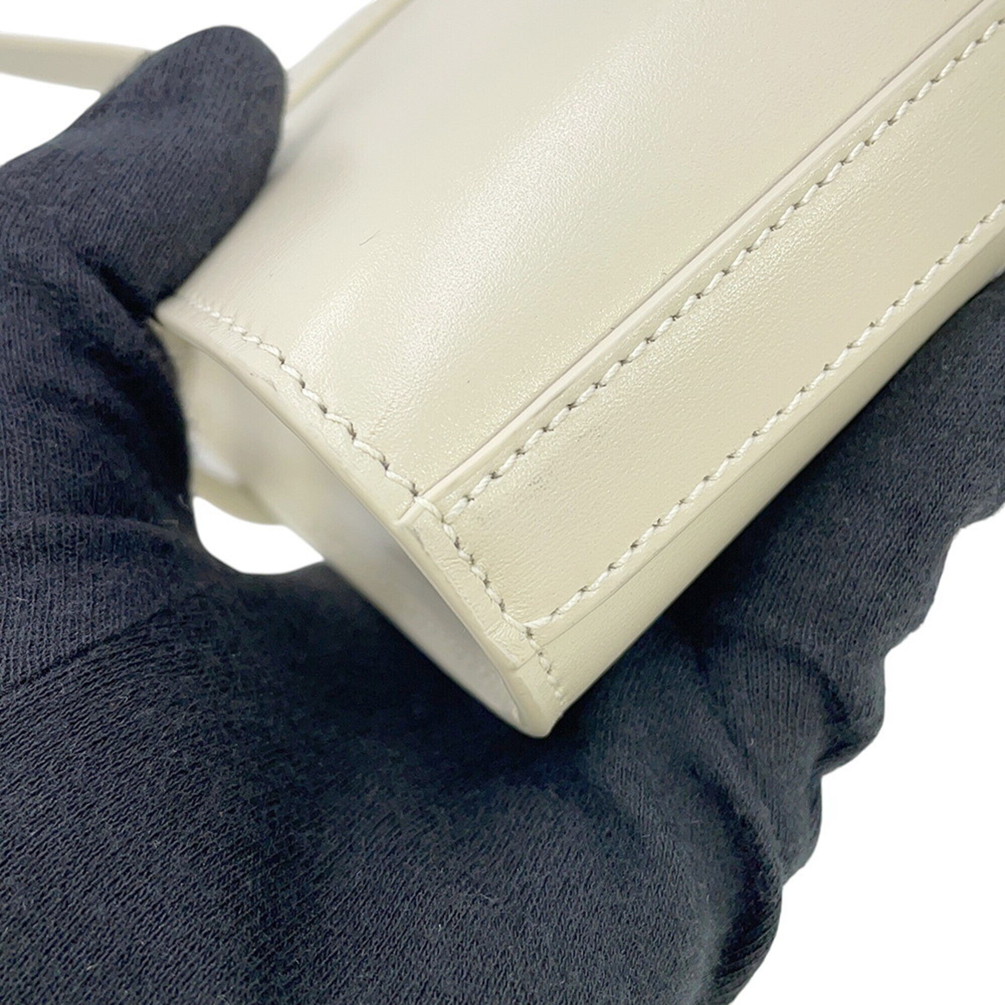 Saint Laurent White Leather Handbag Shoulder Bag (Pre-Owned)