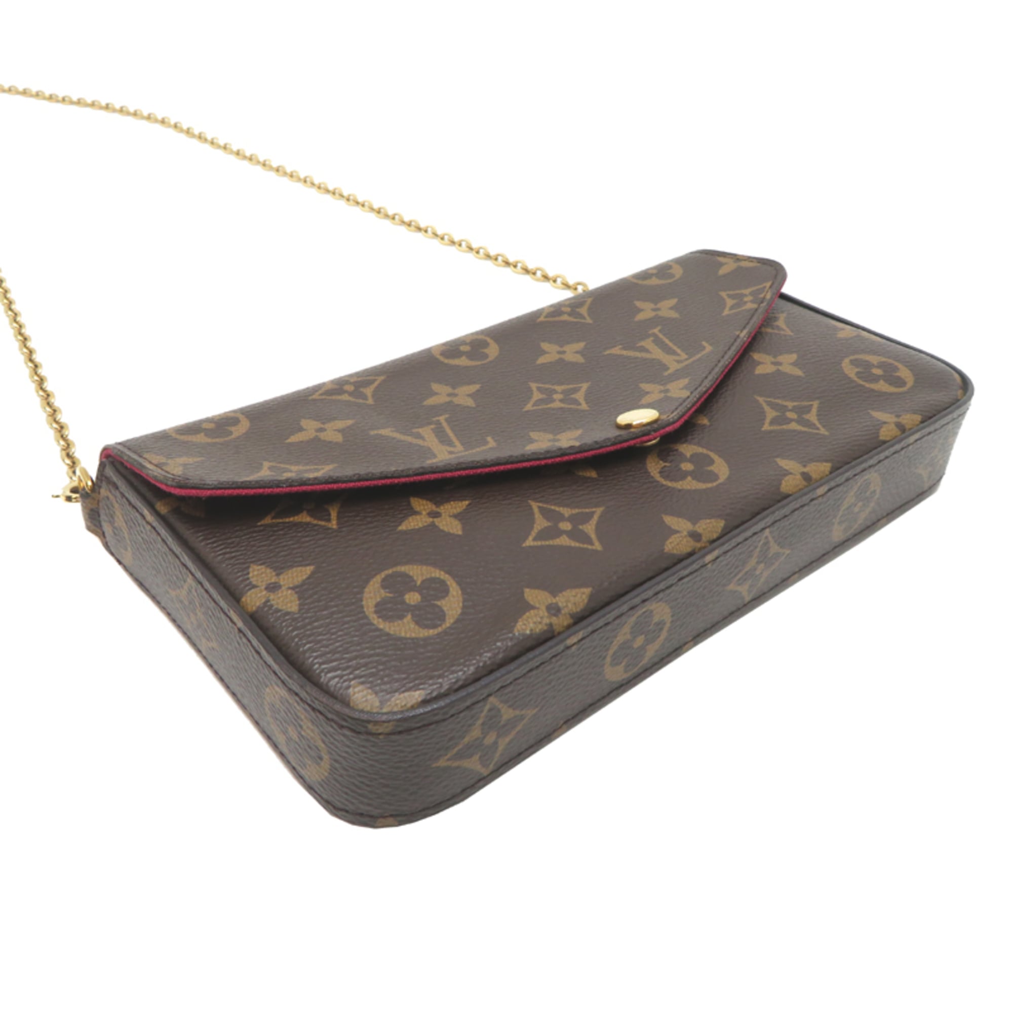 Louis Vuitton Fuchsia Monogram Pochette Pouch Shoulder Bag (Pre-Owned)