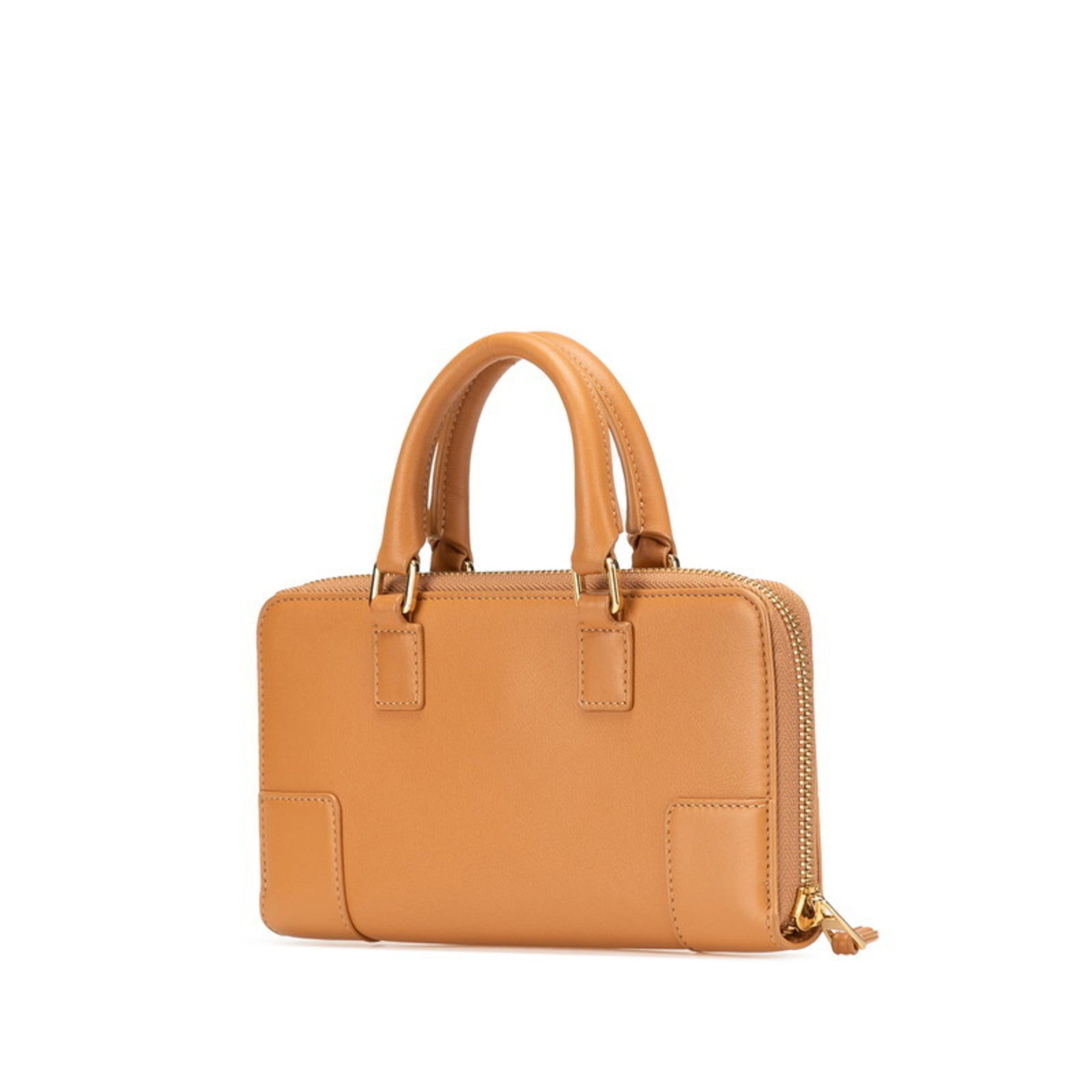 Loewe Brown Leather Handbag Shoulder Bag (Pre-Owned)