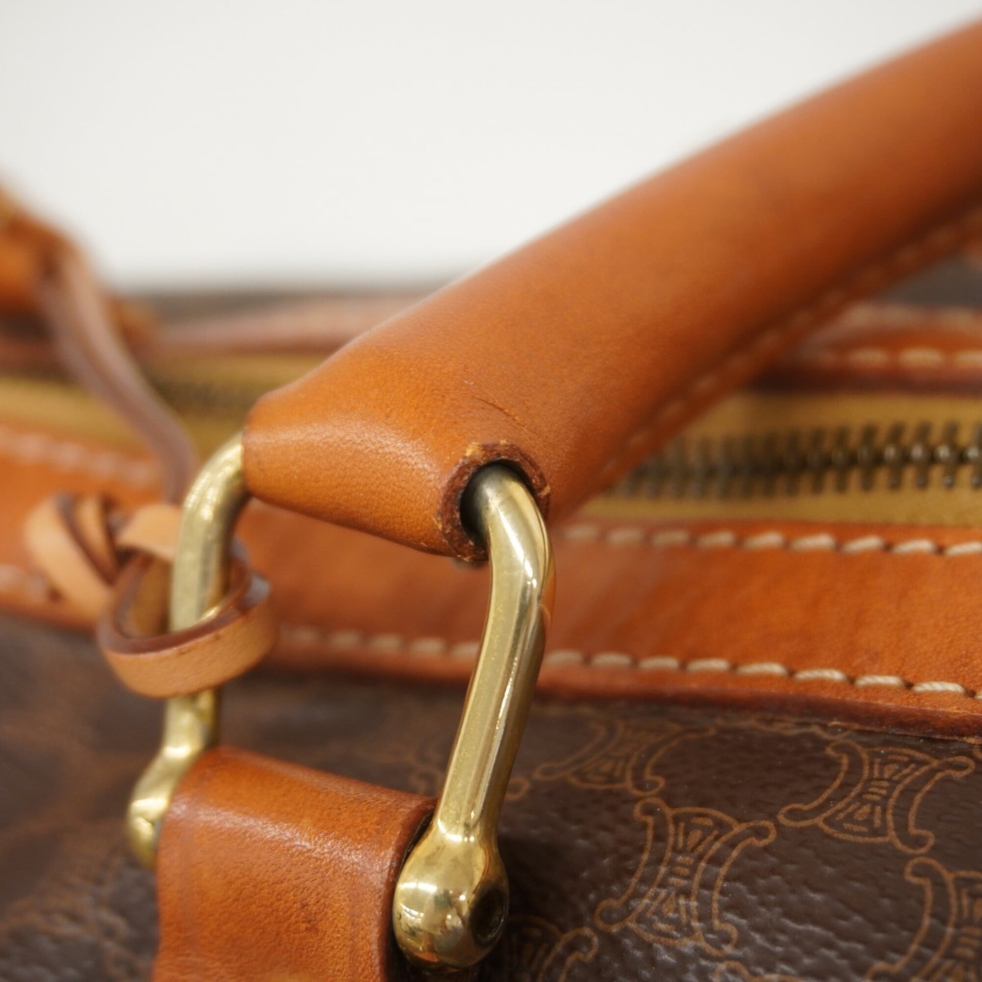 Celine Brown Pvc Boston Bag (Pre-Owned)
