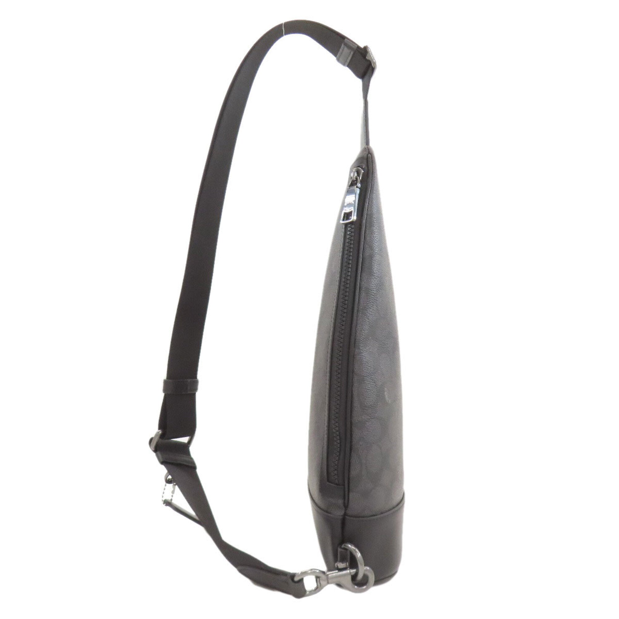 Coach Black Pvc Sling Bag (Pre-Owned)